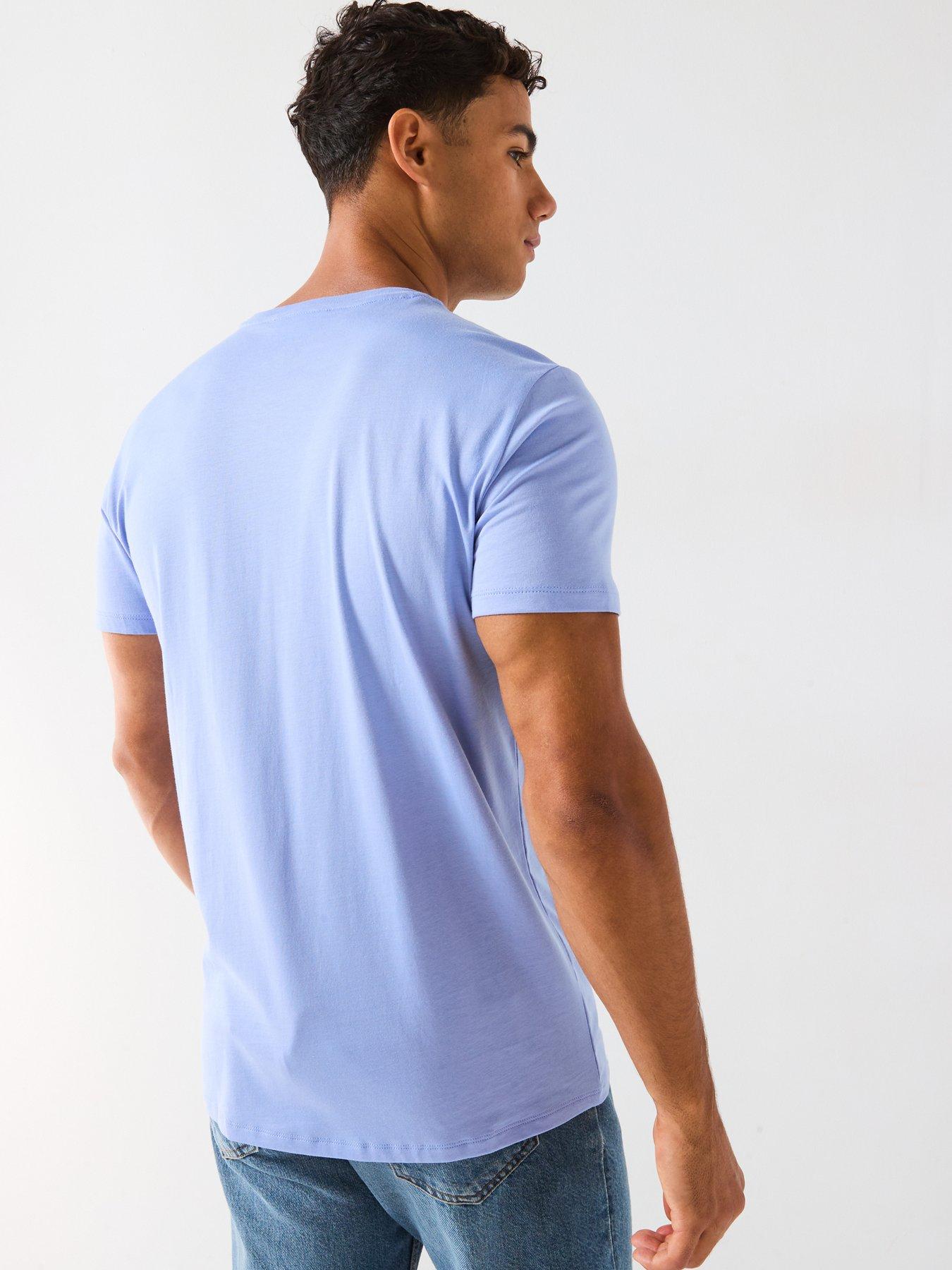 Image 2 of 4 of Lacoste Pima Cotton Short Sleeve T-shirt - Light Blue