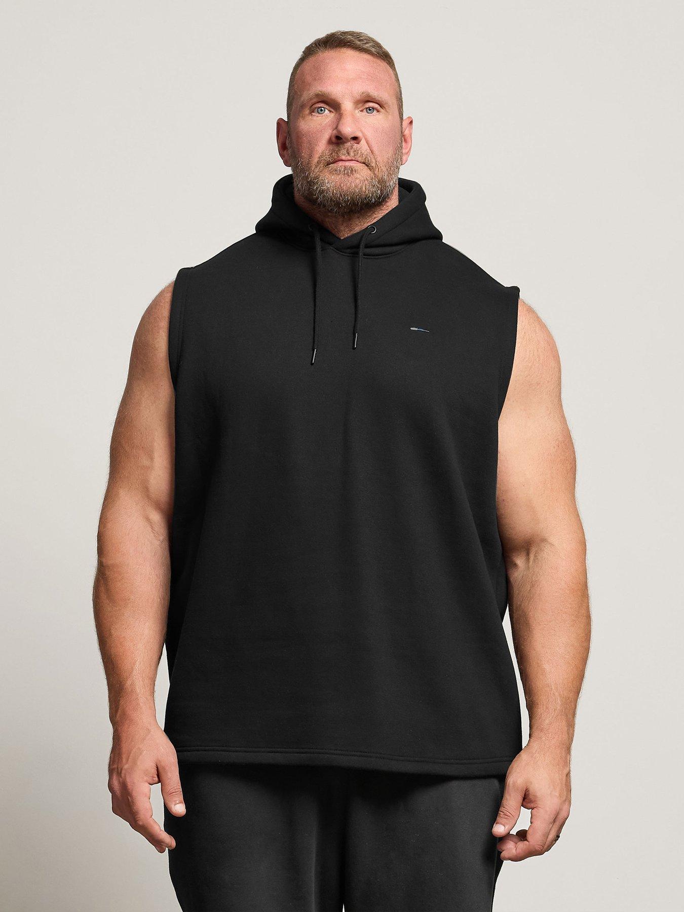 undefined Sleeveless Hoodie - Black
