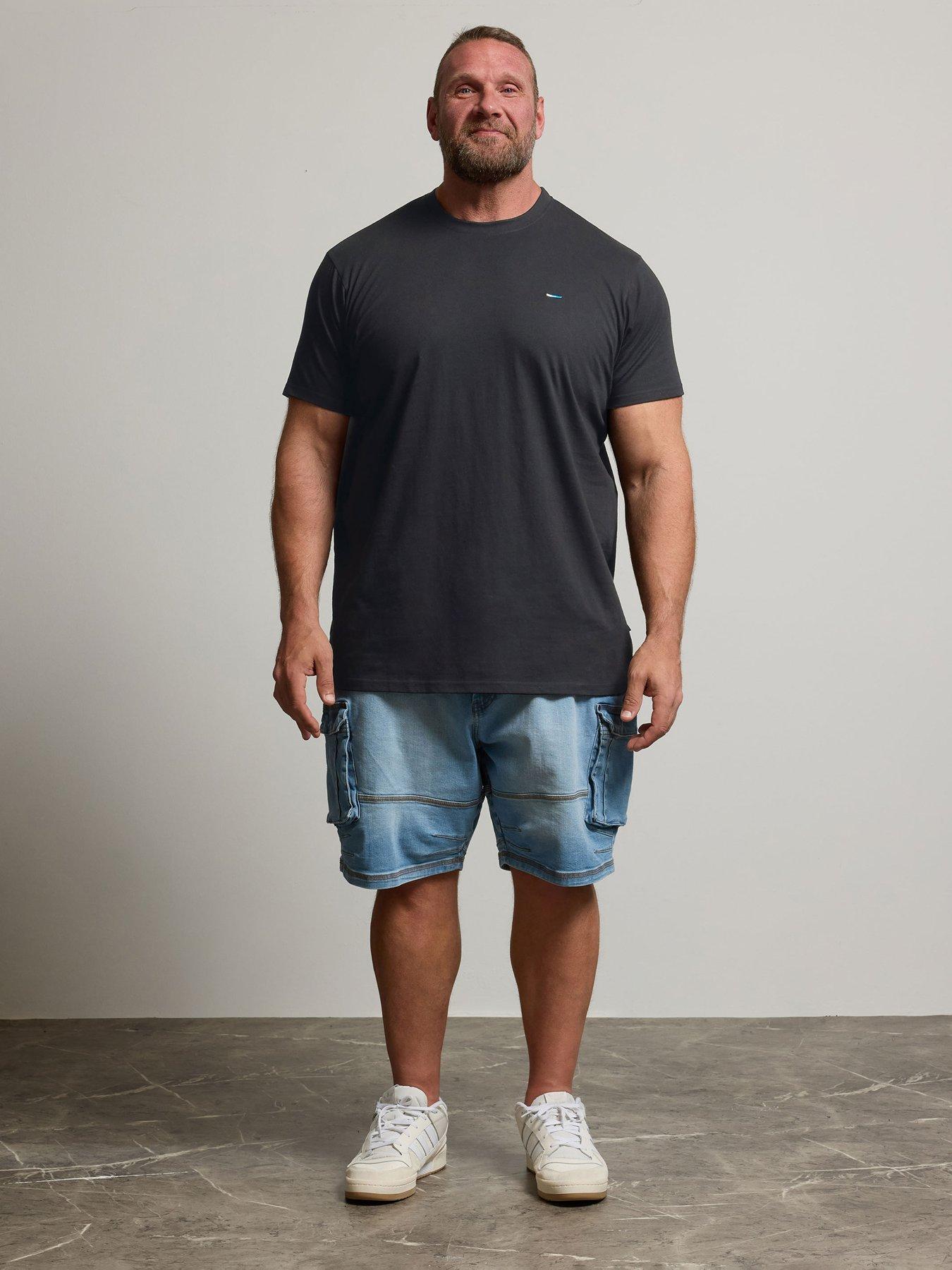 Image 3 of 6 of BadRhino 5 Pack Basic T-Shirt - Blue