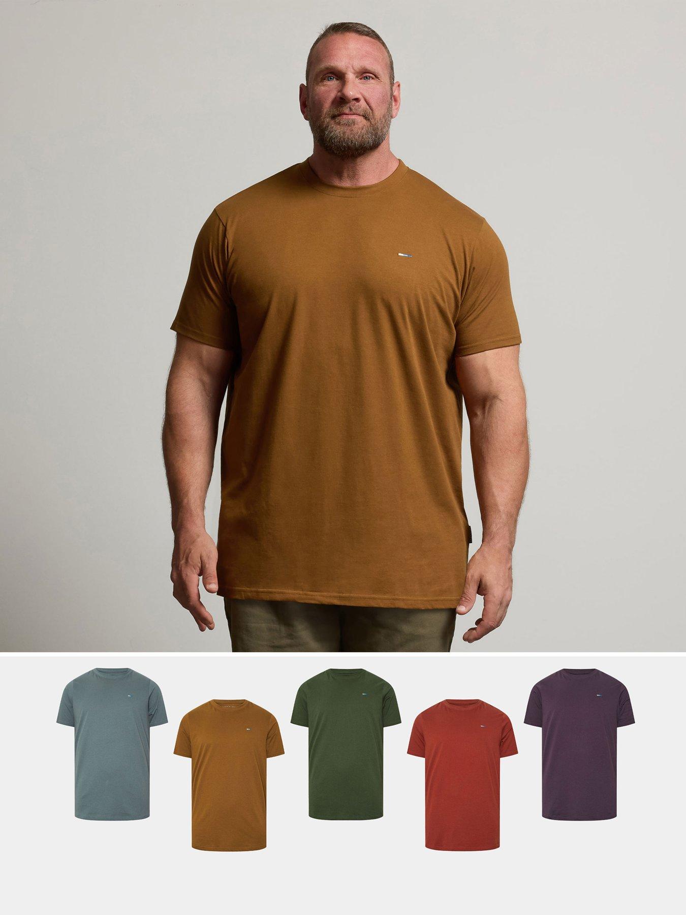 badrhino-5-pack-basic-t-shirt-multi
