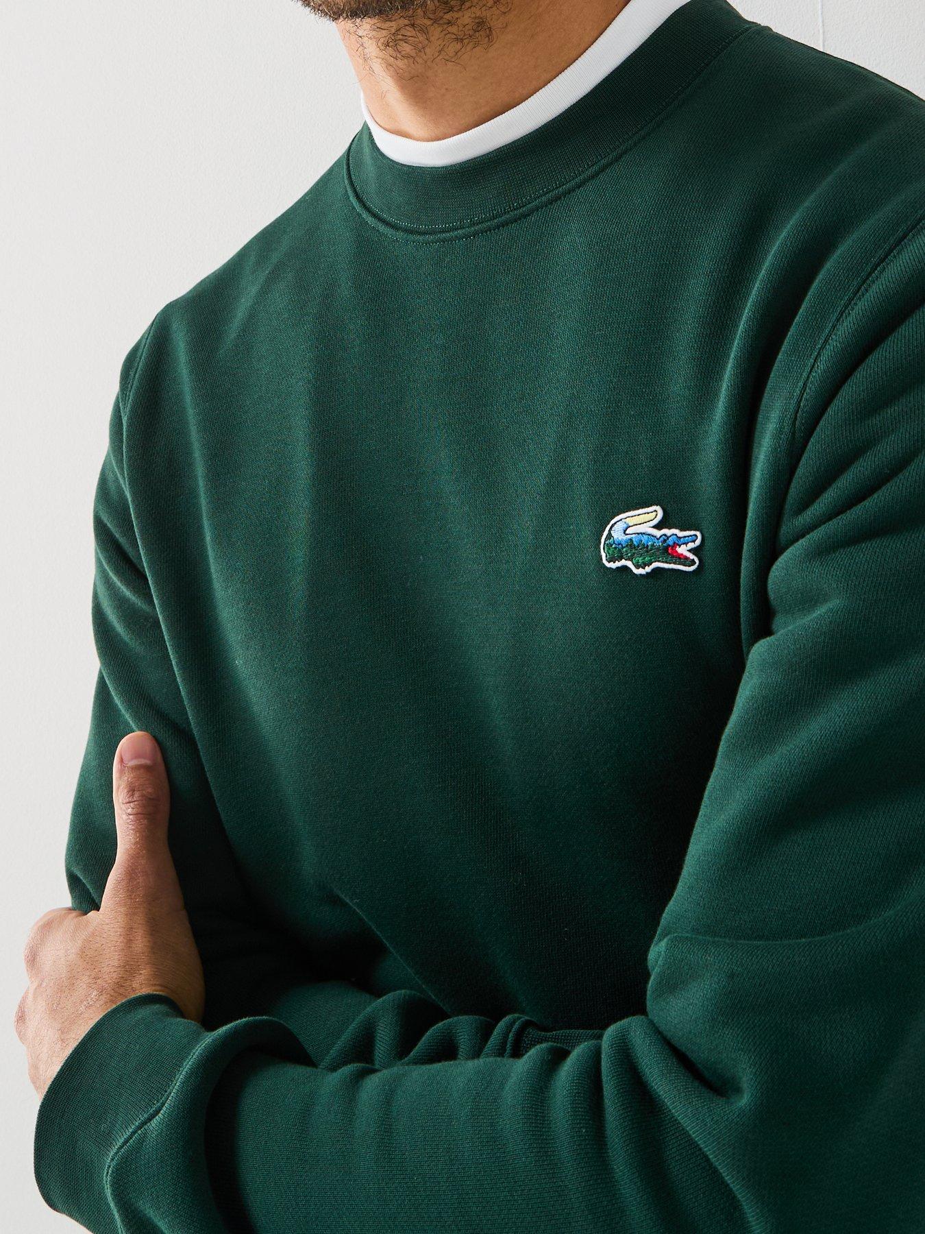 Image 4 of 4 of Lacoste Landscape Crocodile Sweatshirt&nbsp;- Green