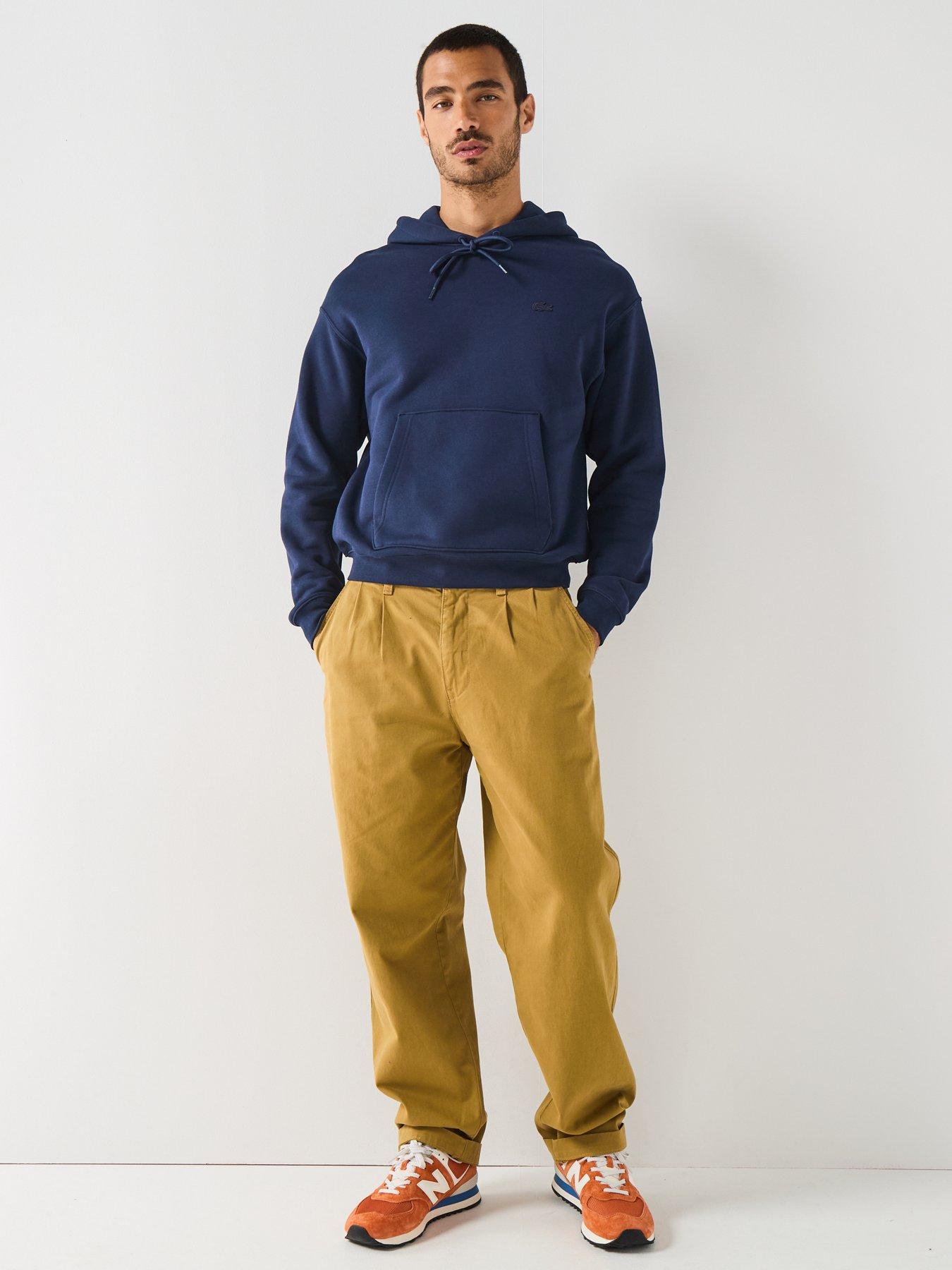 Image 3 of 5 of Lacoste Loose Fit Hoodie - Navy