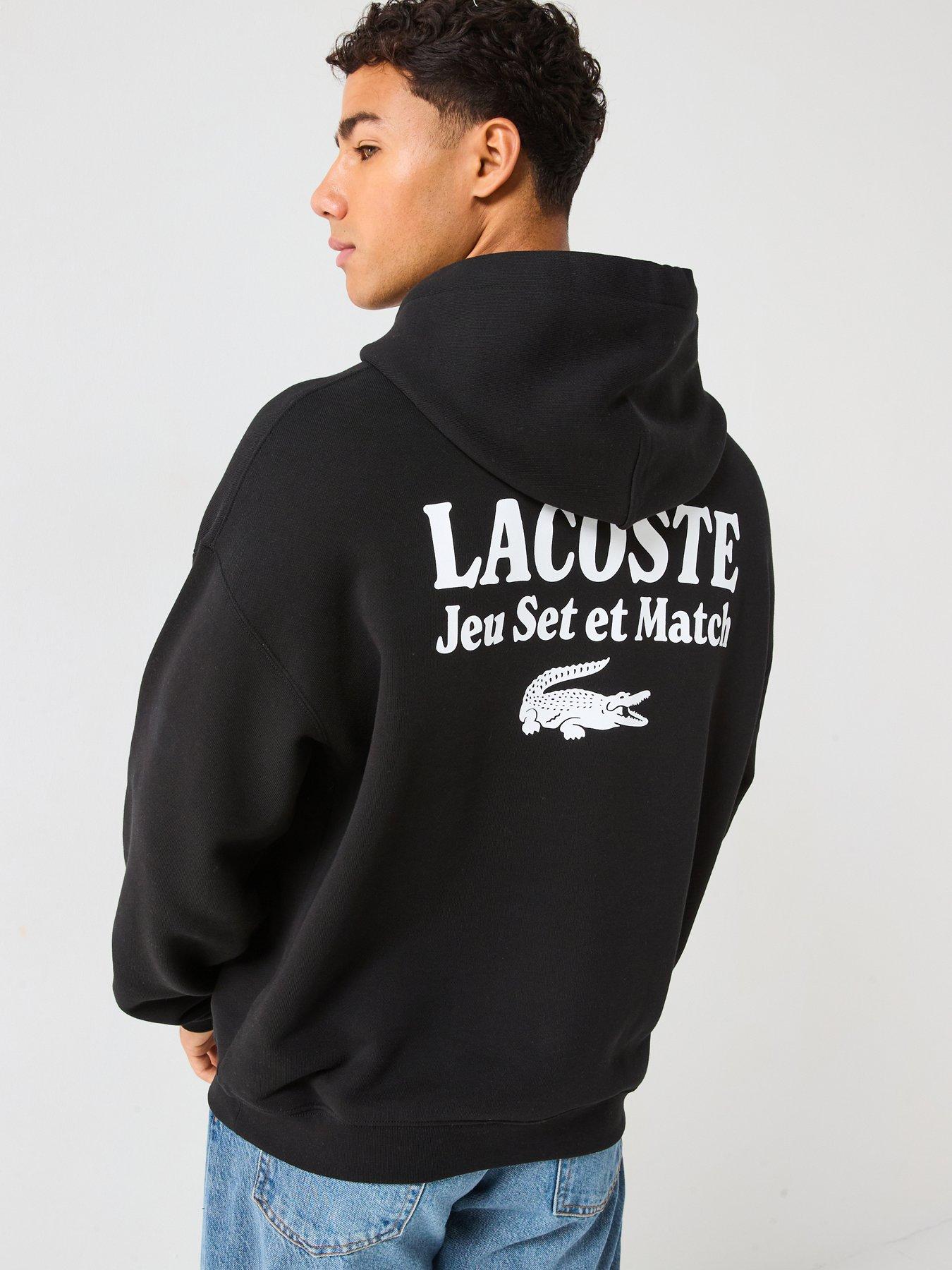 front image of lacoste-loose-fit-backprint-hoodie-black