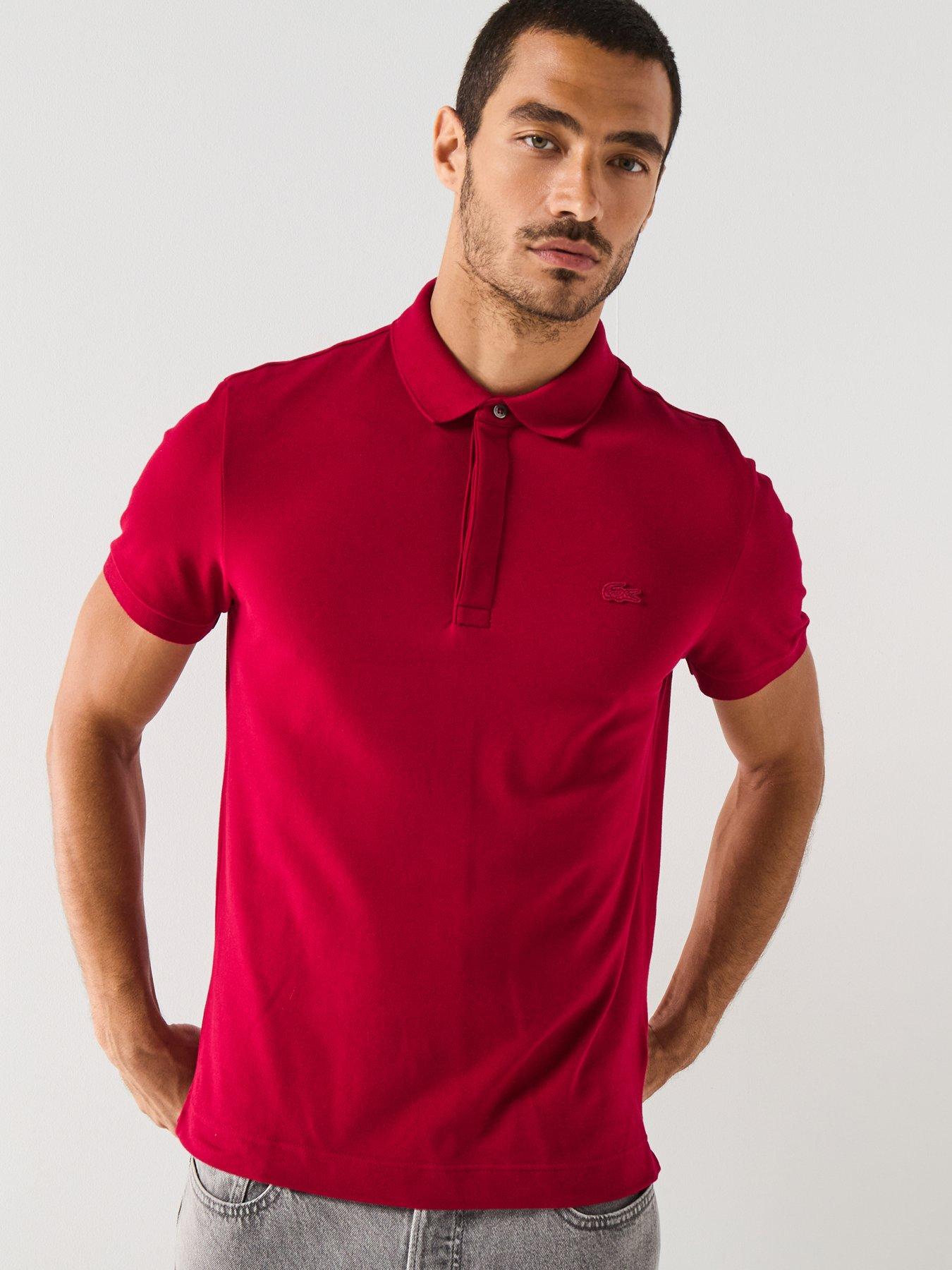 Lacoste Paris Premium Short Sleeve Polo Shirt - Red