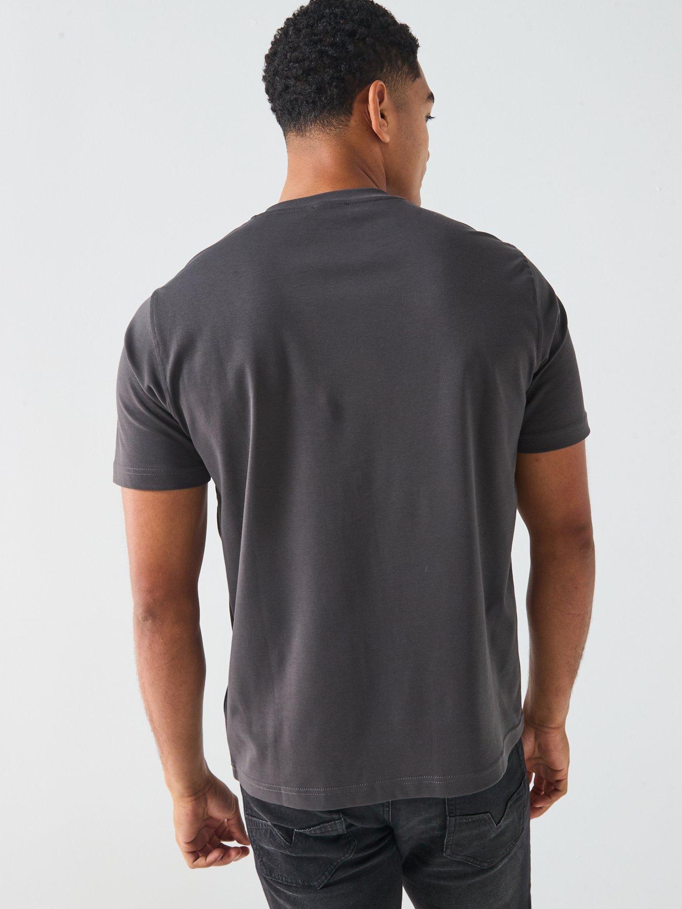 Image 2 of 5 of Diesel Badge D Oval T-Shirt- Grey