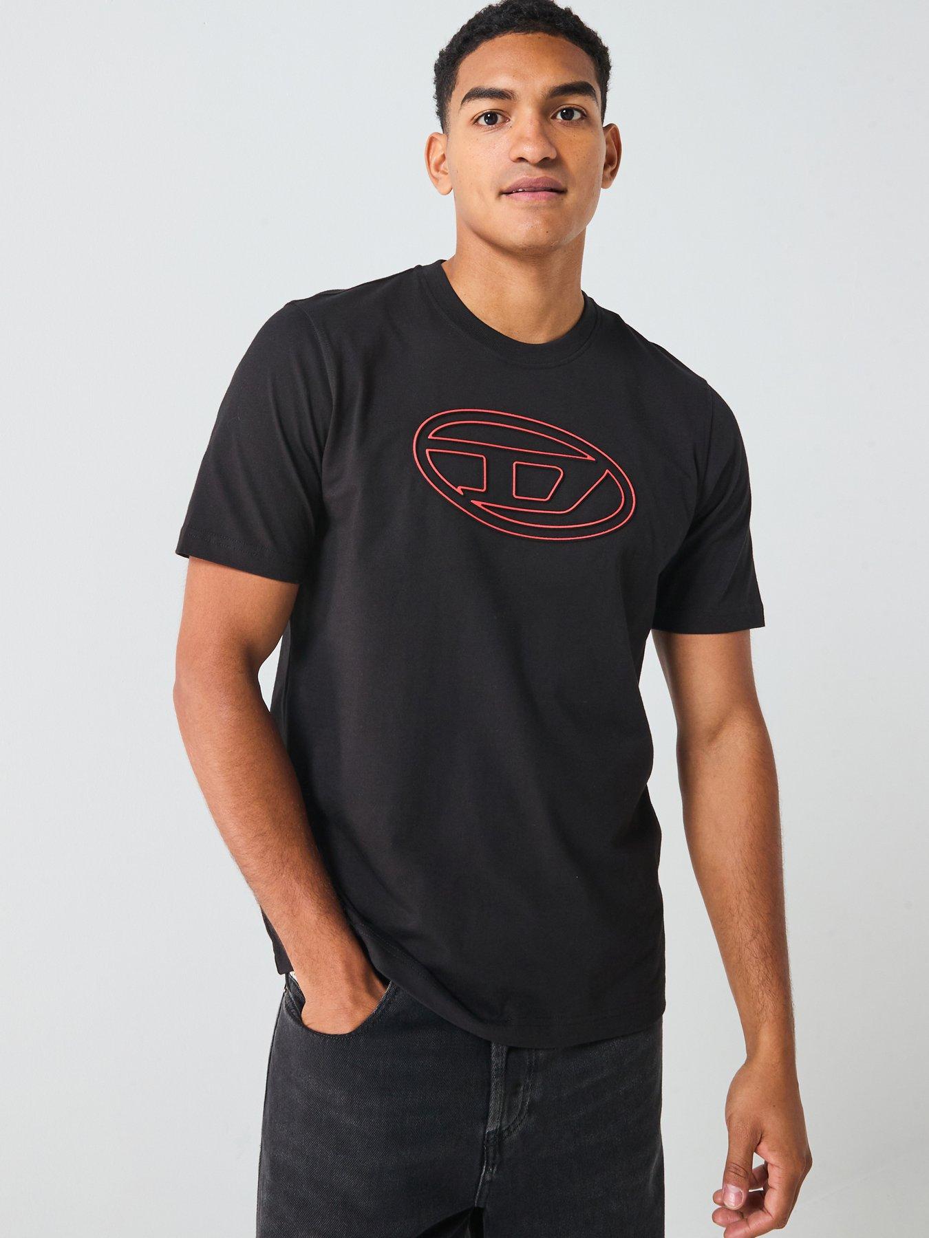 Image 1 of 5 of Diesel Big D Oval T-Shirt- Black
