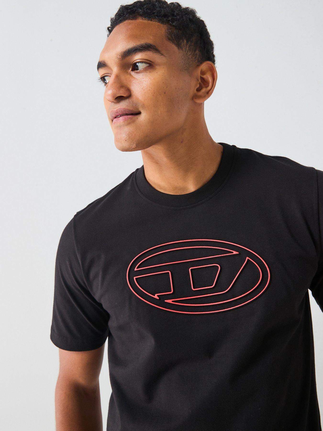 Image 4 of 5 of Diesel Big D Oval T-Shirt- Black