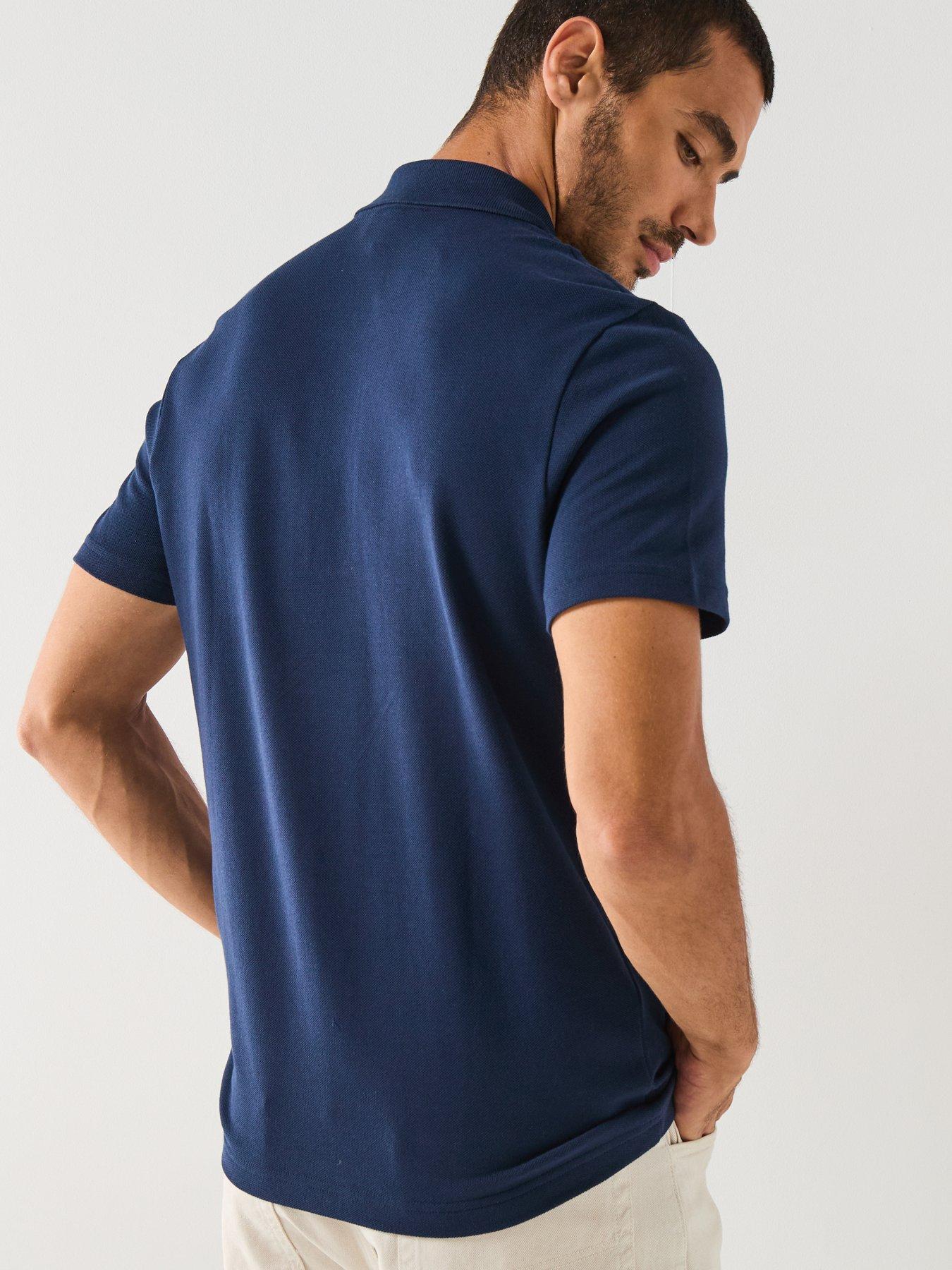 stillFront image of lacoste-regular-fit-colourblock-piqueacute-short-sleeve-polo-shirtnbsp--navy