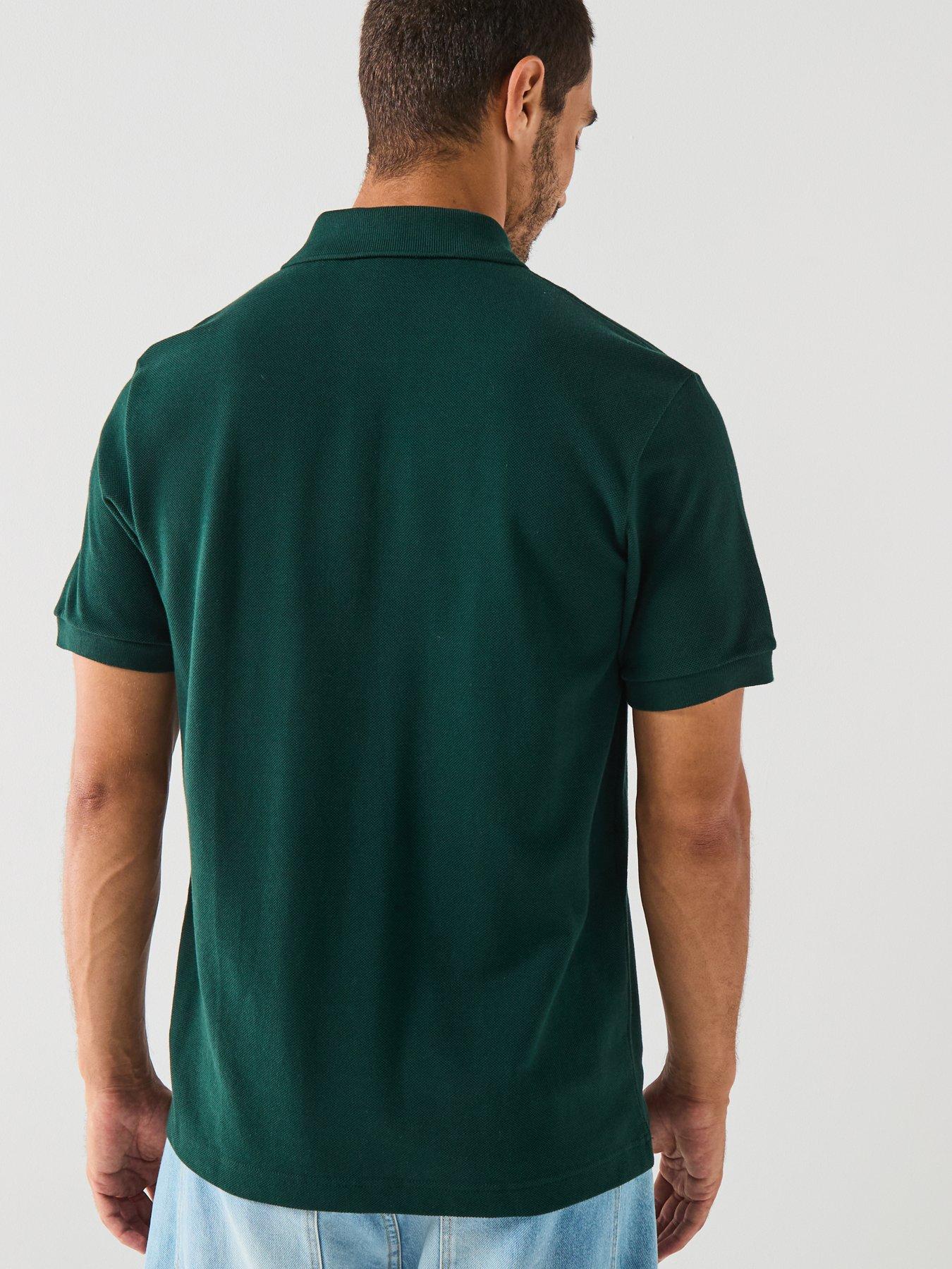  image of lacoste-landscape-crocodile-short-sleeve-polo-shirt--green