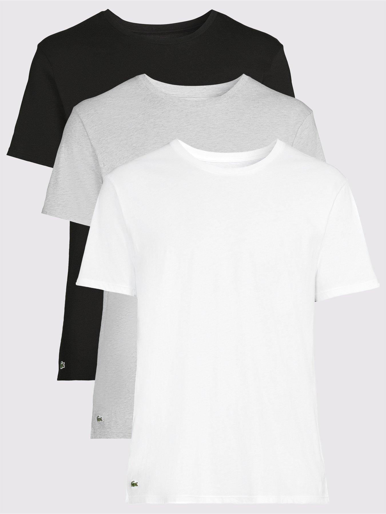 Lacoste 3-Pack of Crew Neck T-Shirts - Grey