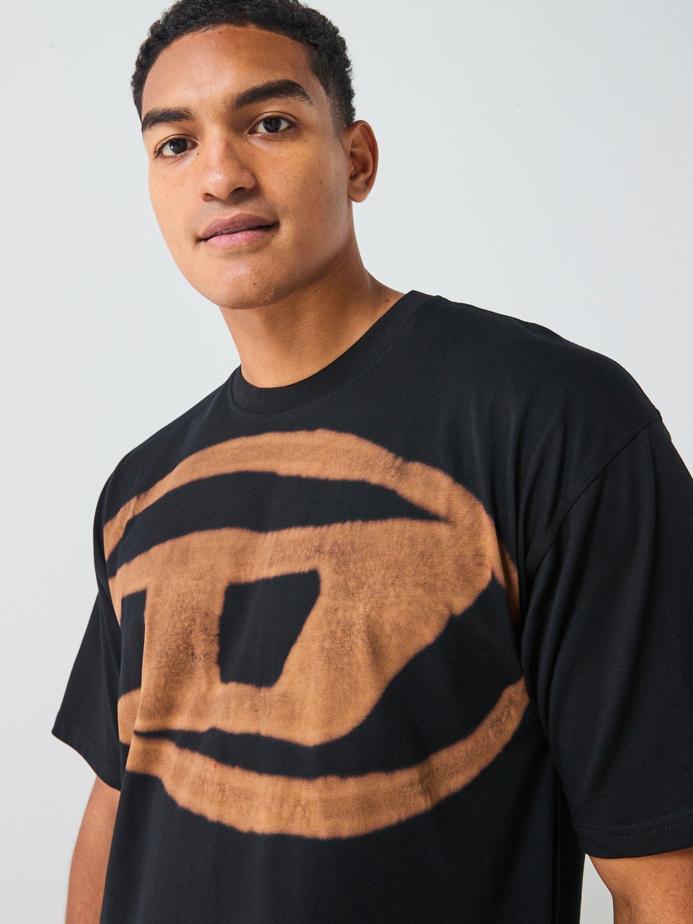 Image 4 of 4 of Diesel T-Bleach D Oval T-Shirt- Black
