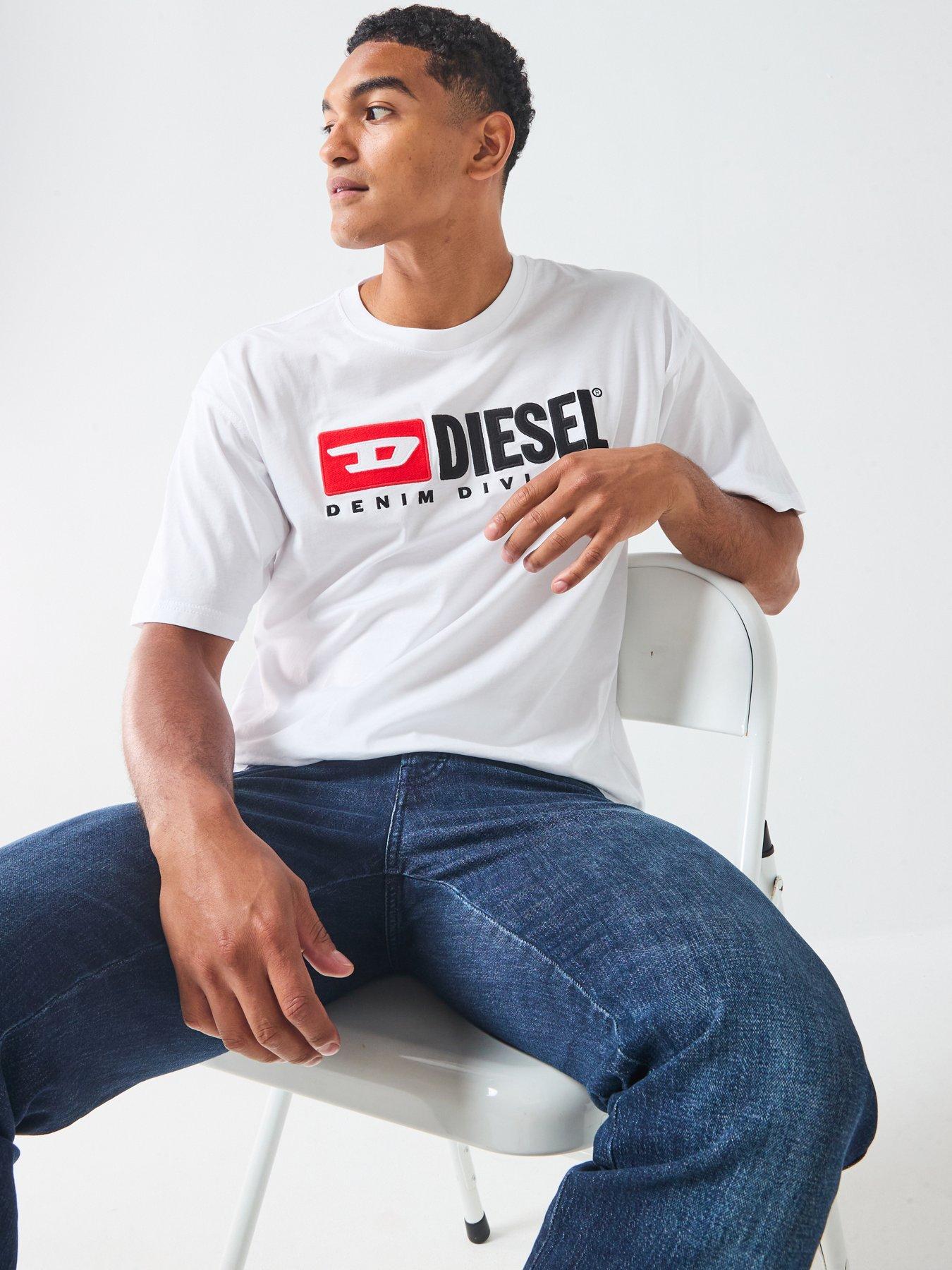 Diesel T-Div Graphic T-Shirt- White