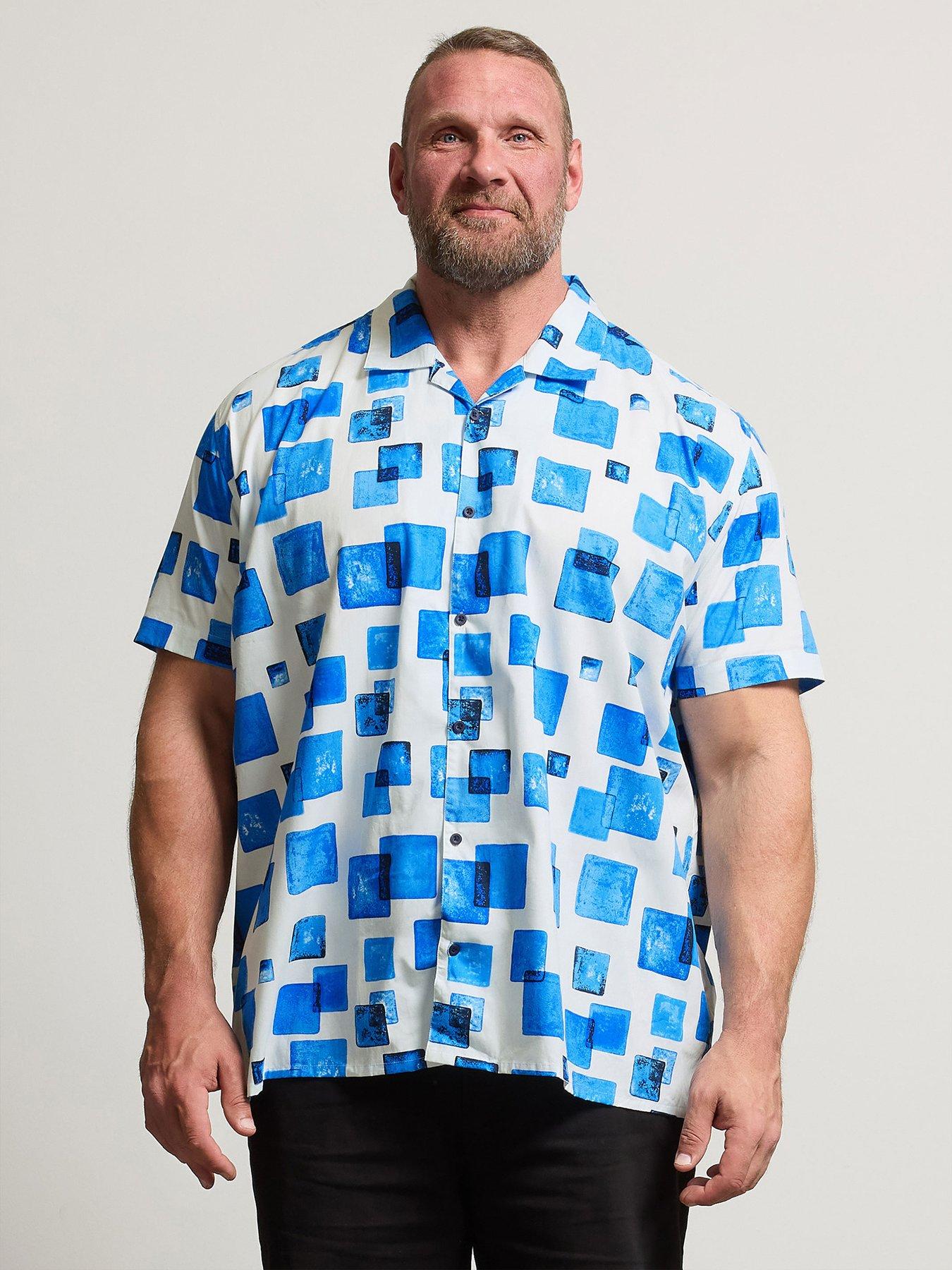 undefined Square Print Short Sleeve Shirt