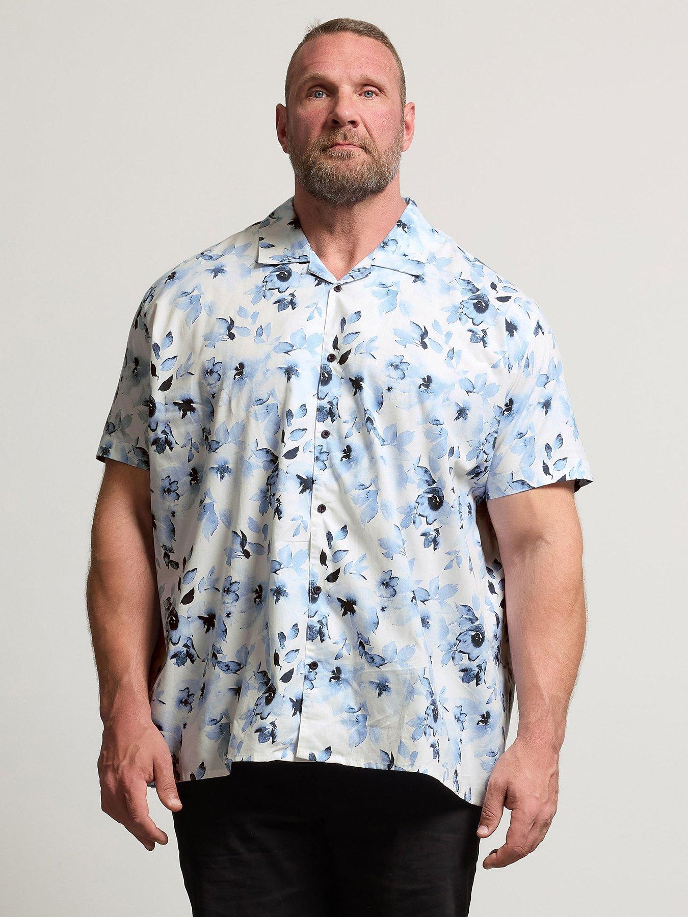 undefined Flower Print Poplin Short Sleeve Shirt
