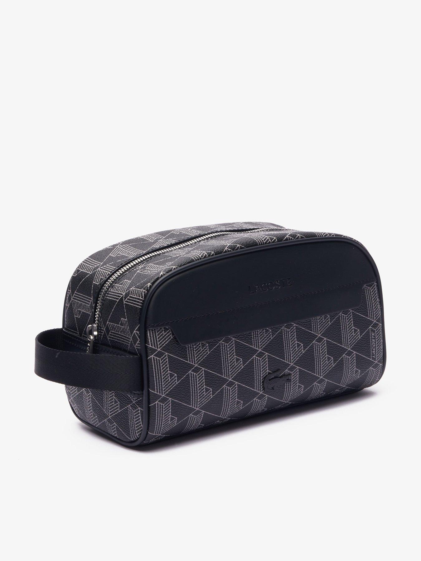 Image 3 of 5 of Lacoste Lacoste Monogram Wash Bag- Black