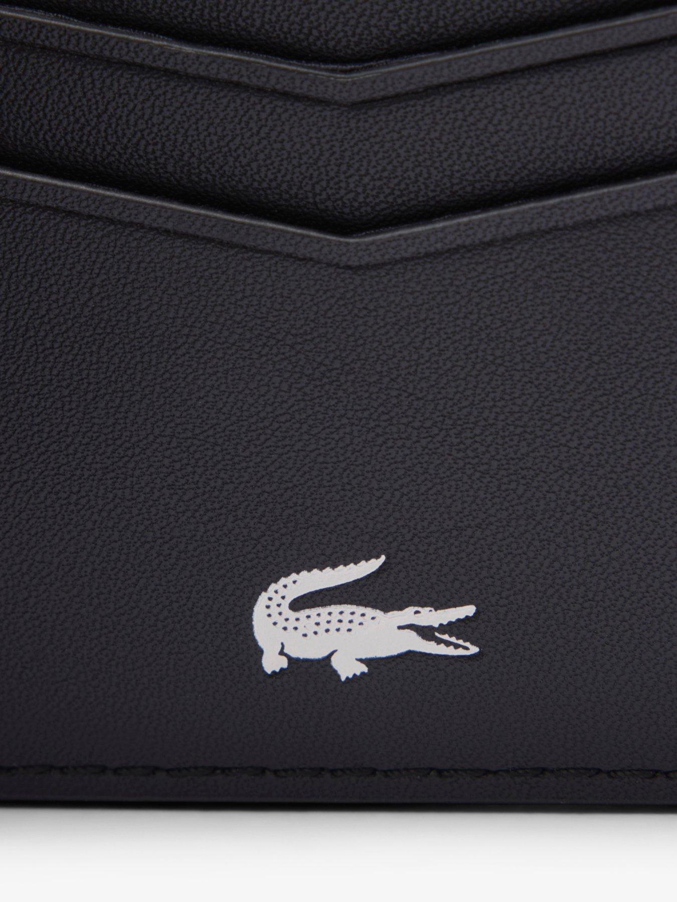 Image 3 of 4 of Lacoste Lacoste Leather Wallet- Black