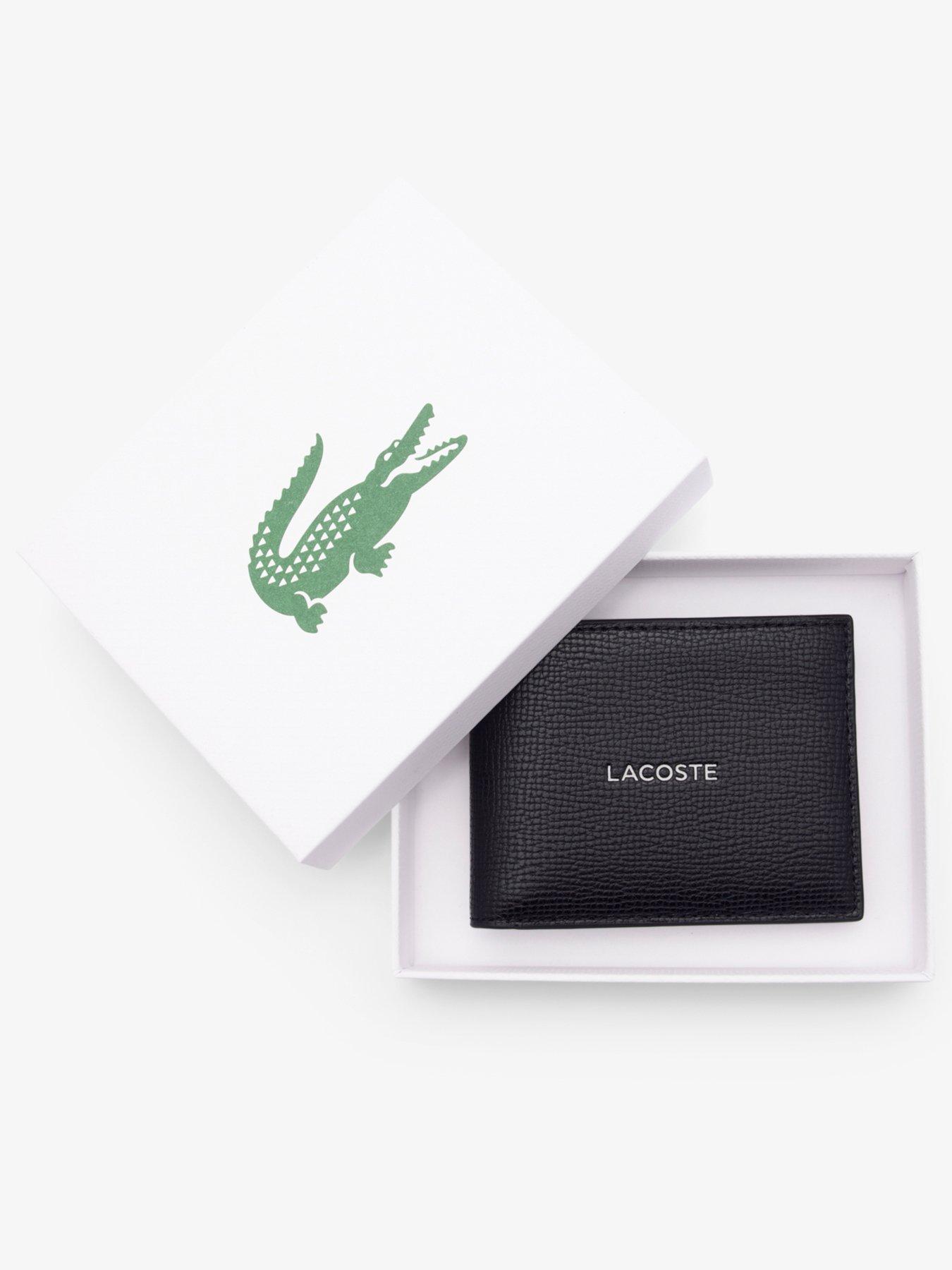 Image 4 of 4 of Lacoste Lacoste Leather Wallet- Black