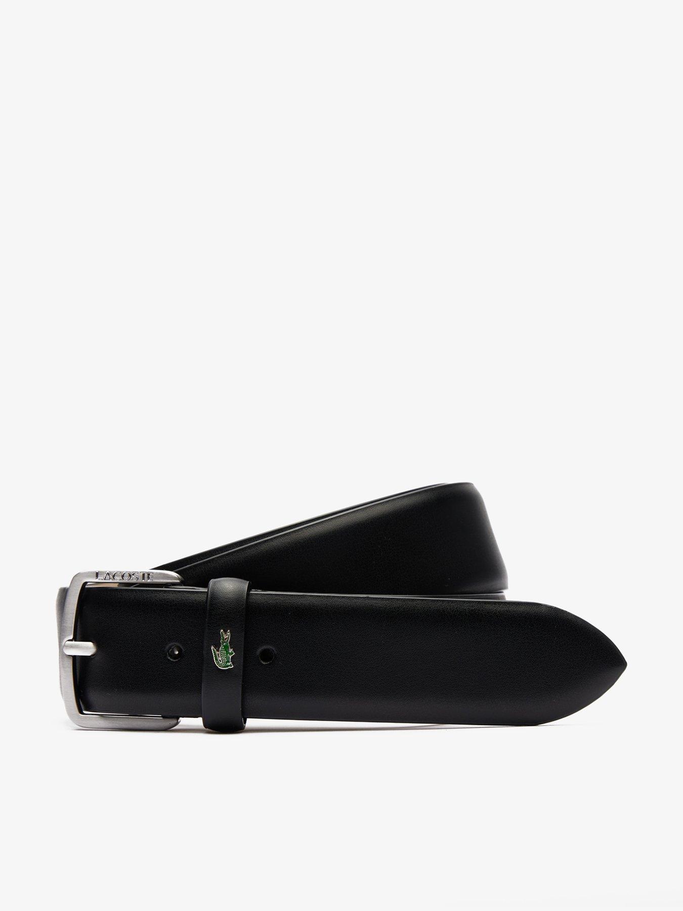 Lacoste Classic Leather Belt- Black