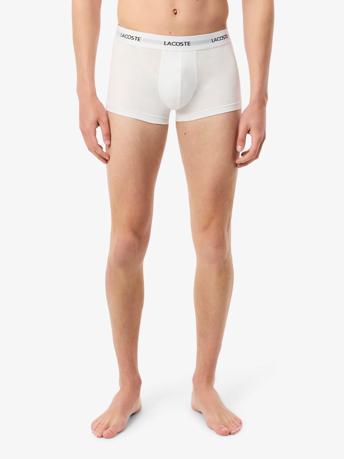 Image 4 of 4 of Lacoste 3 Pack Cotton Trunks - Grey