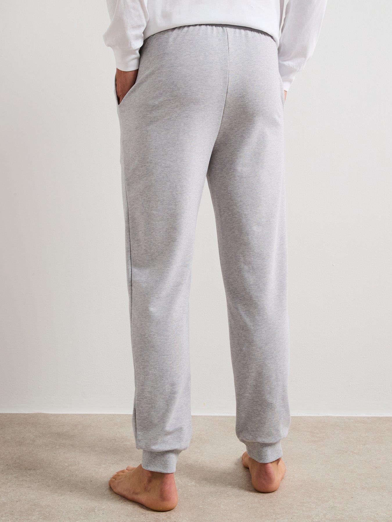  image of lacoste-elasticated-waist-pyjama-bottoms--grey