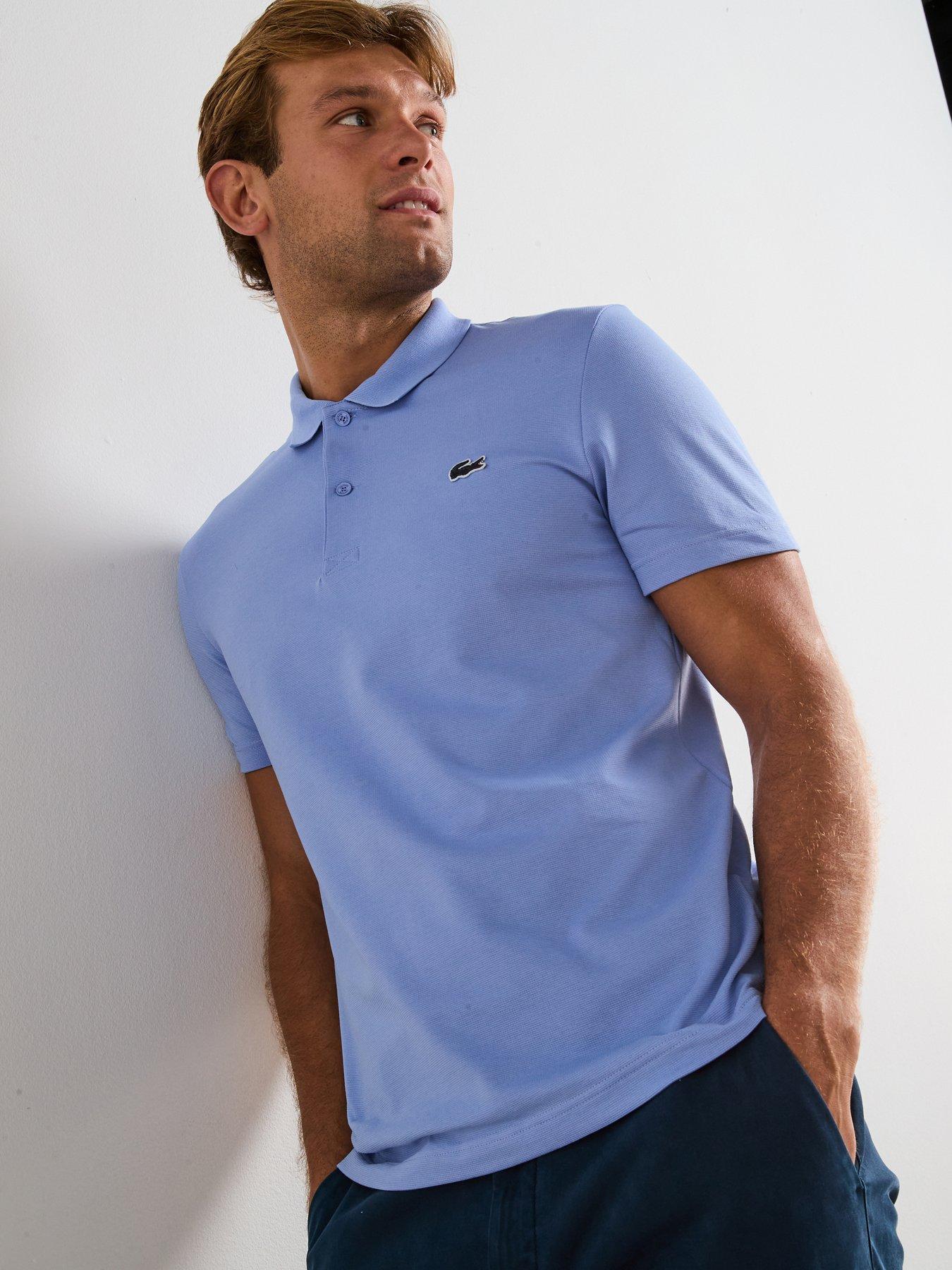Lacoste Regular Fit Ottoman Short Sleeve Polo Shirt - Blue
