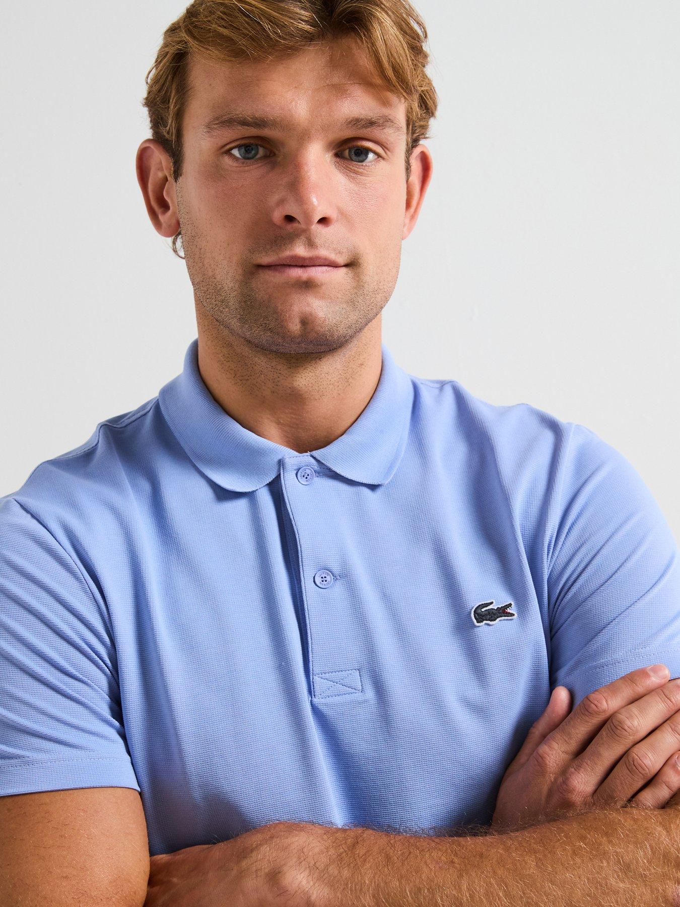  image of lacoste-regular-fit-ottoman-short-sleeve-polo-shirt-blue