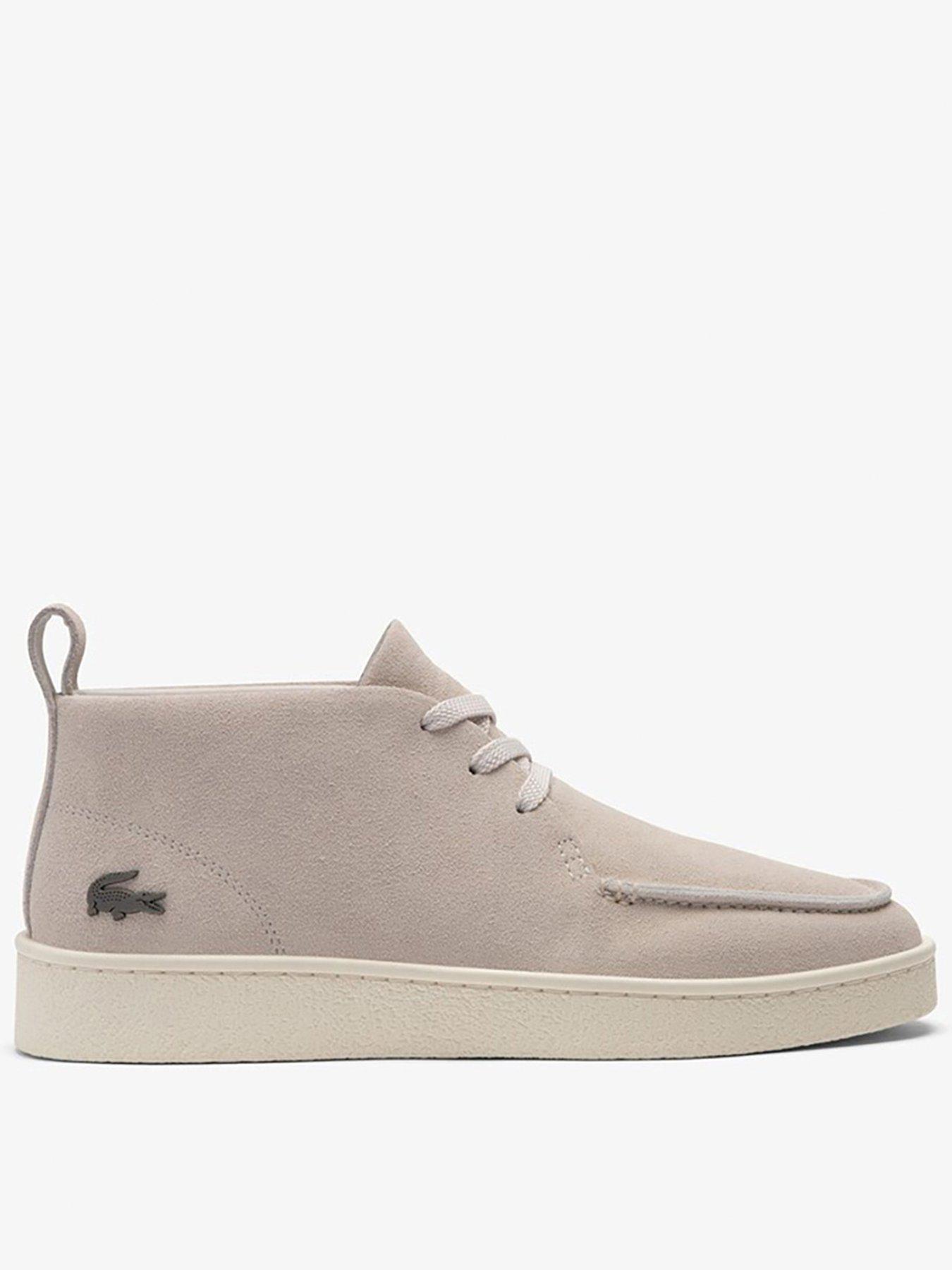 Image 1 of 4 of Lacoste Baseshot Chukka Suede Boots - Cream