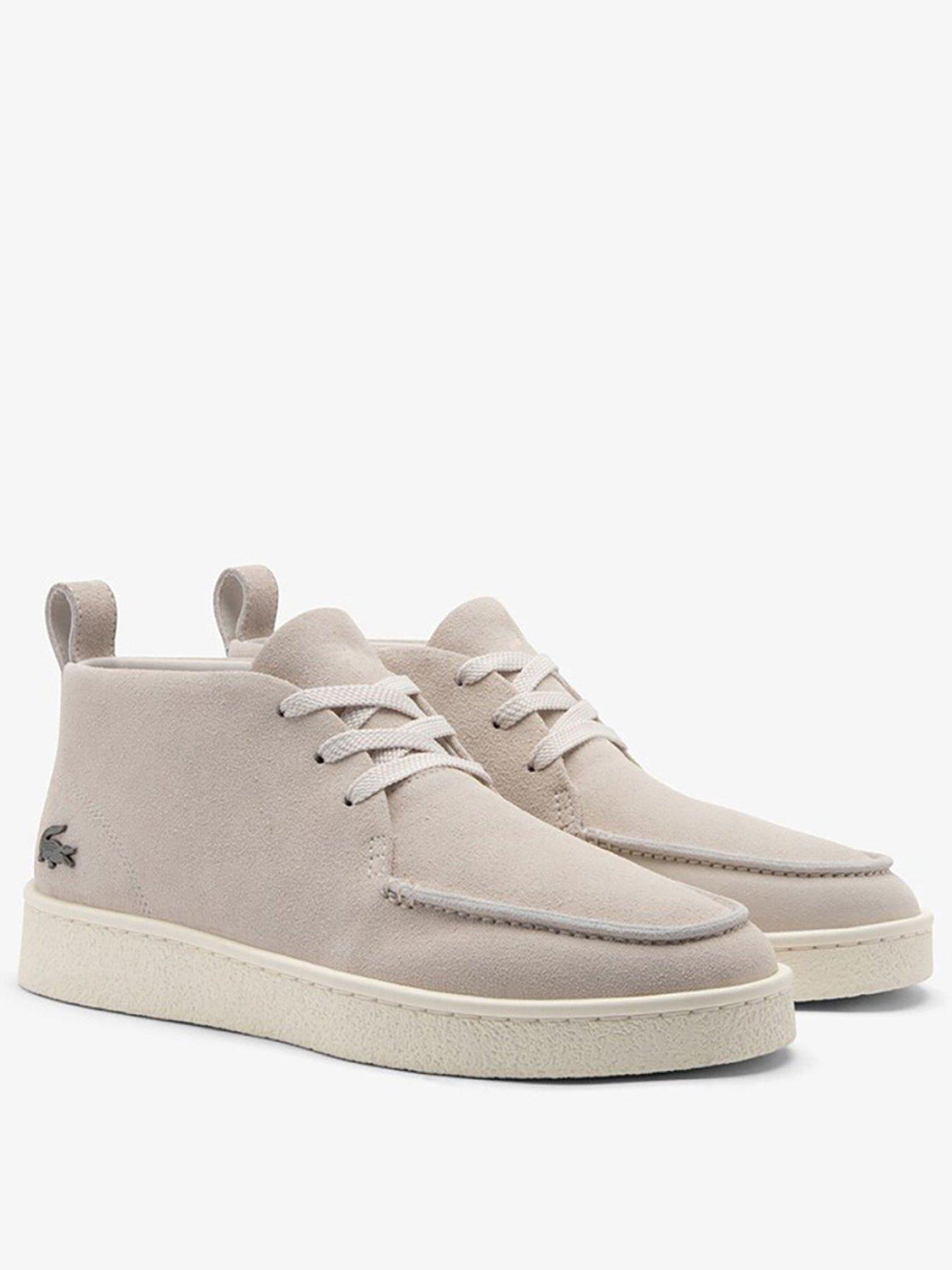 Image 2 of 4 of Lacoste Baseshot Chukka Suede Boots - Cream