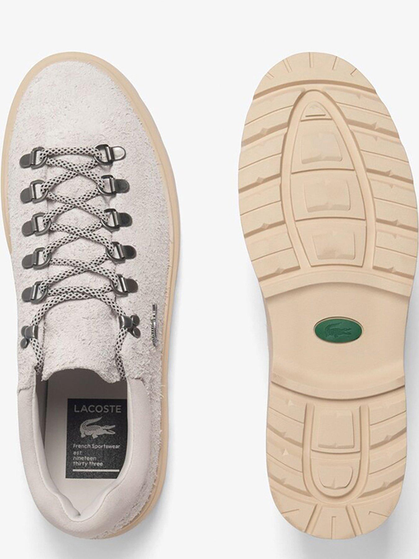 image of lacoste-baseshot-suede-winter-trainersnbsp--beige