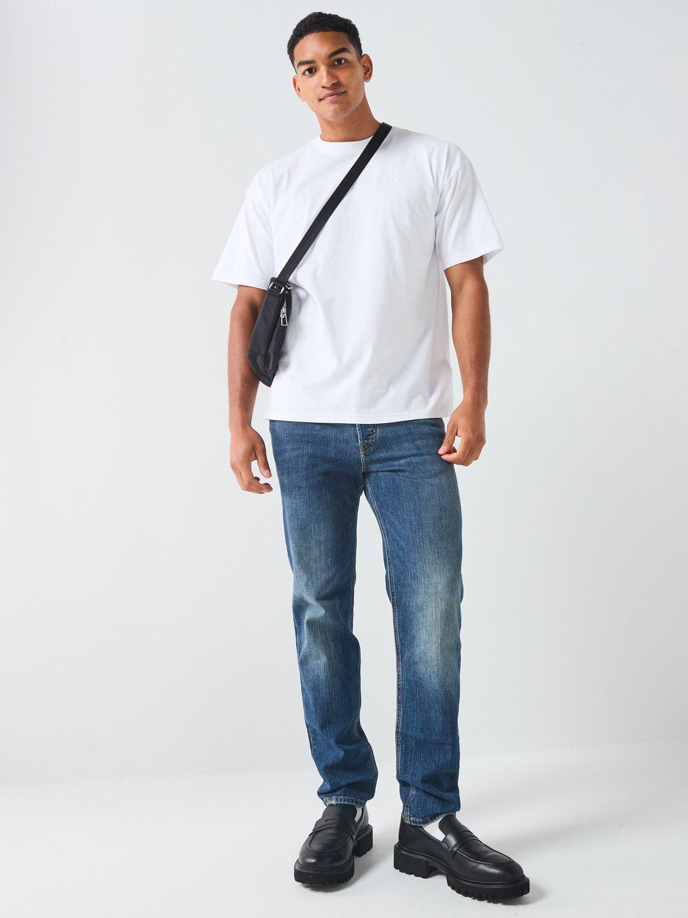 Image 3 of 6 of Diesel Back Print Graphic T-Shirt- White