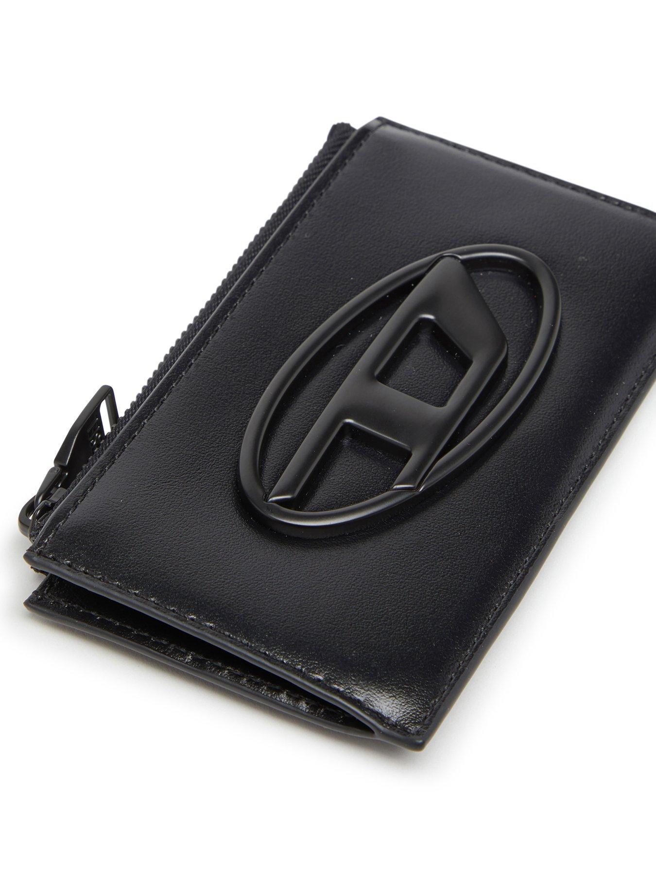  image of diesel-d-oval-card-holder-black