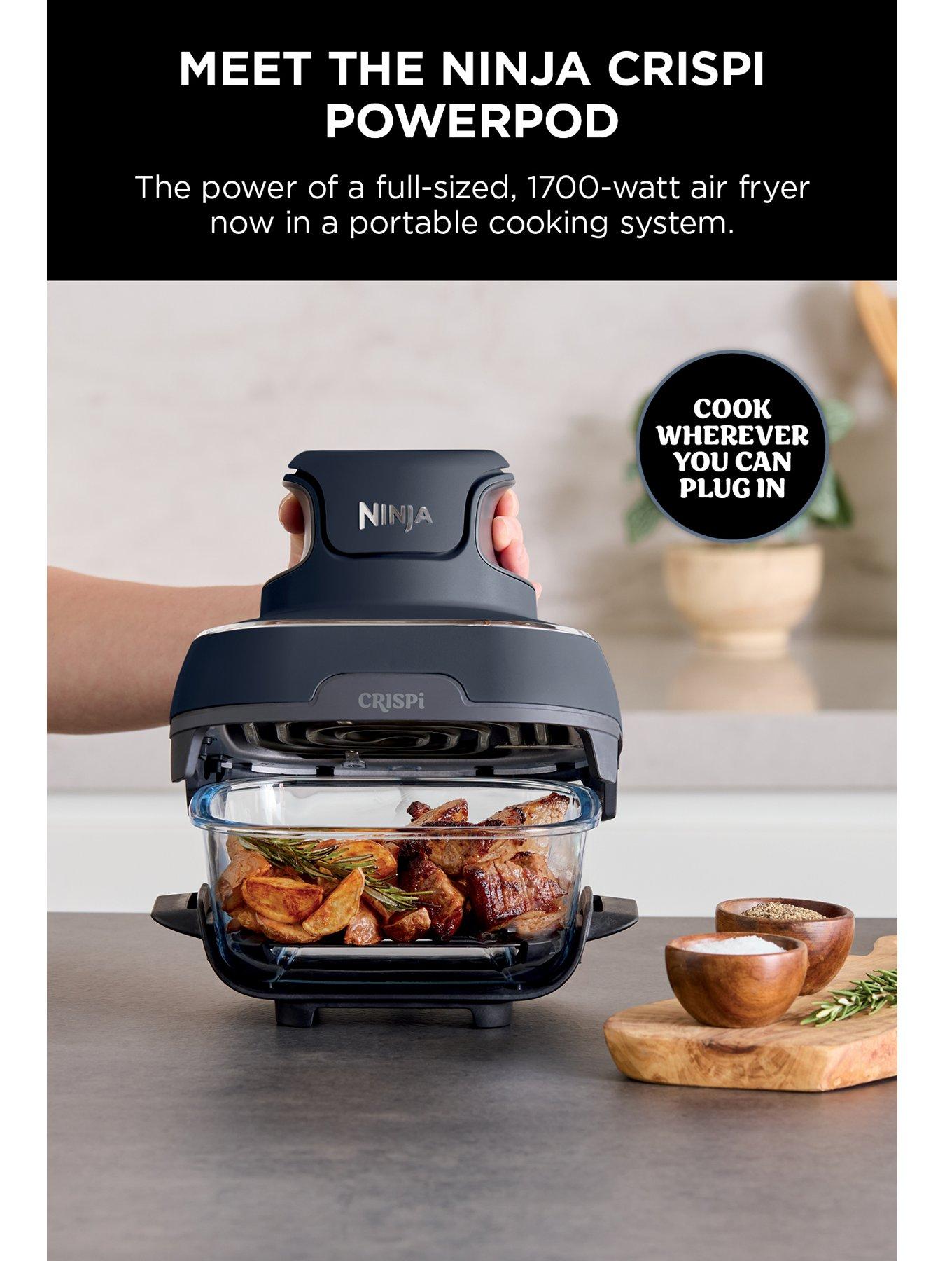  image of ninja-crispi-4-in-1-portable-glass-air-fryer-cyber-space-fn101ukgy