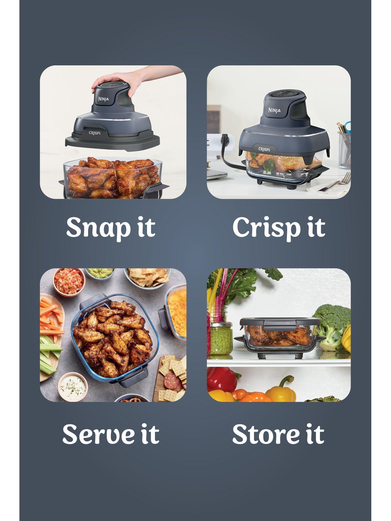  image of ninja-crispi-4-in-1-portable-glass-air-fryer-cyber-space-fn101ukgy
