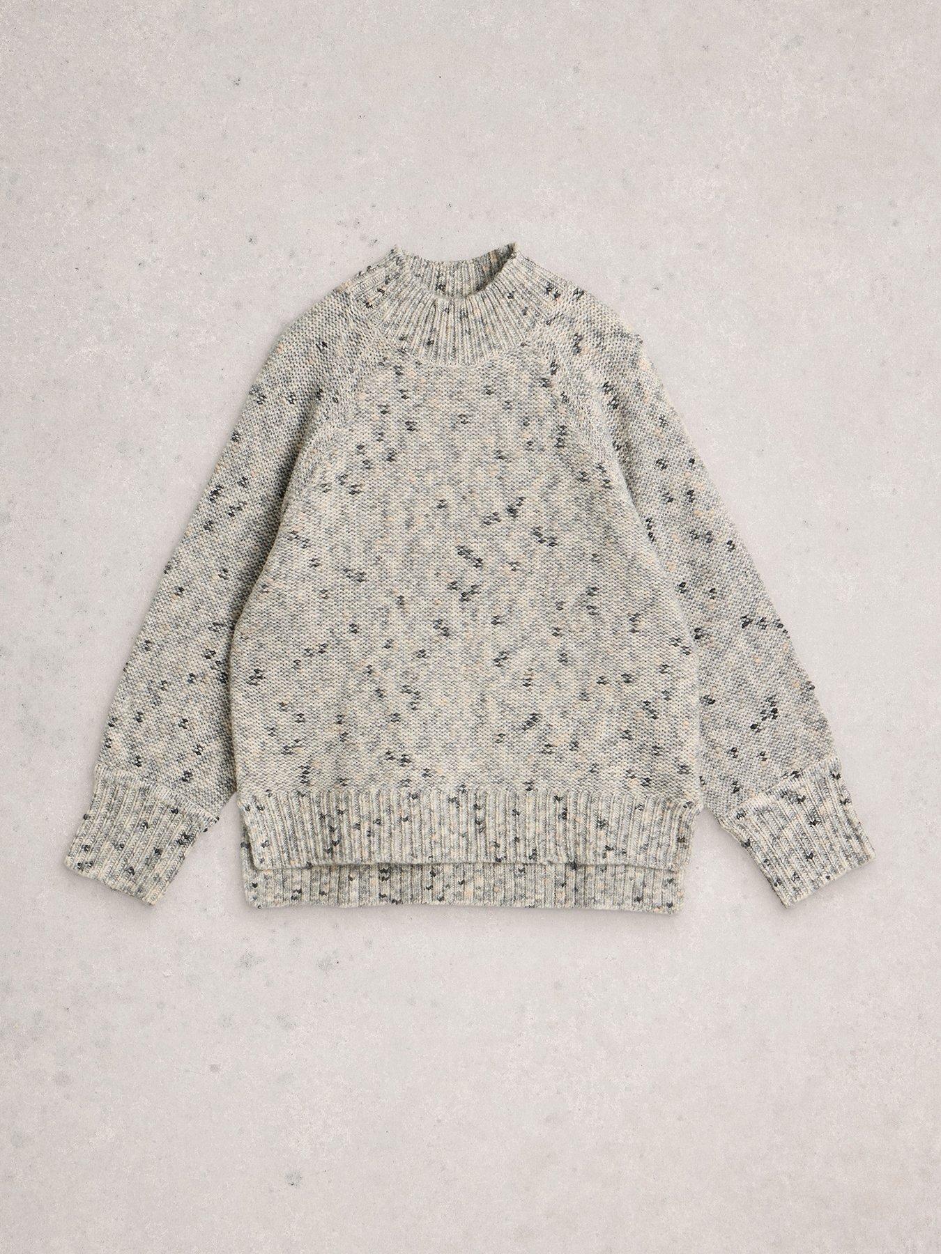 Image 5 of 6 of White Stuff Mono Nep Roll Neck - White