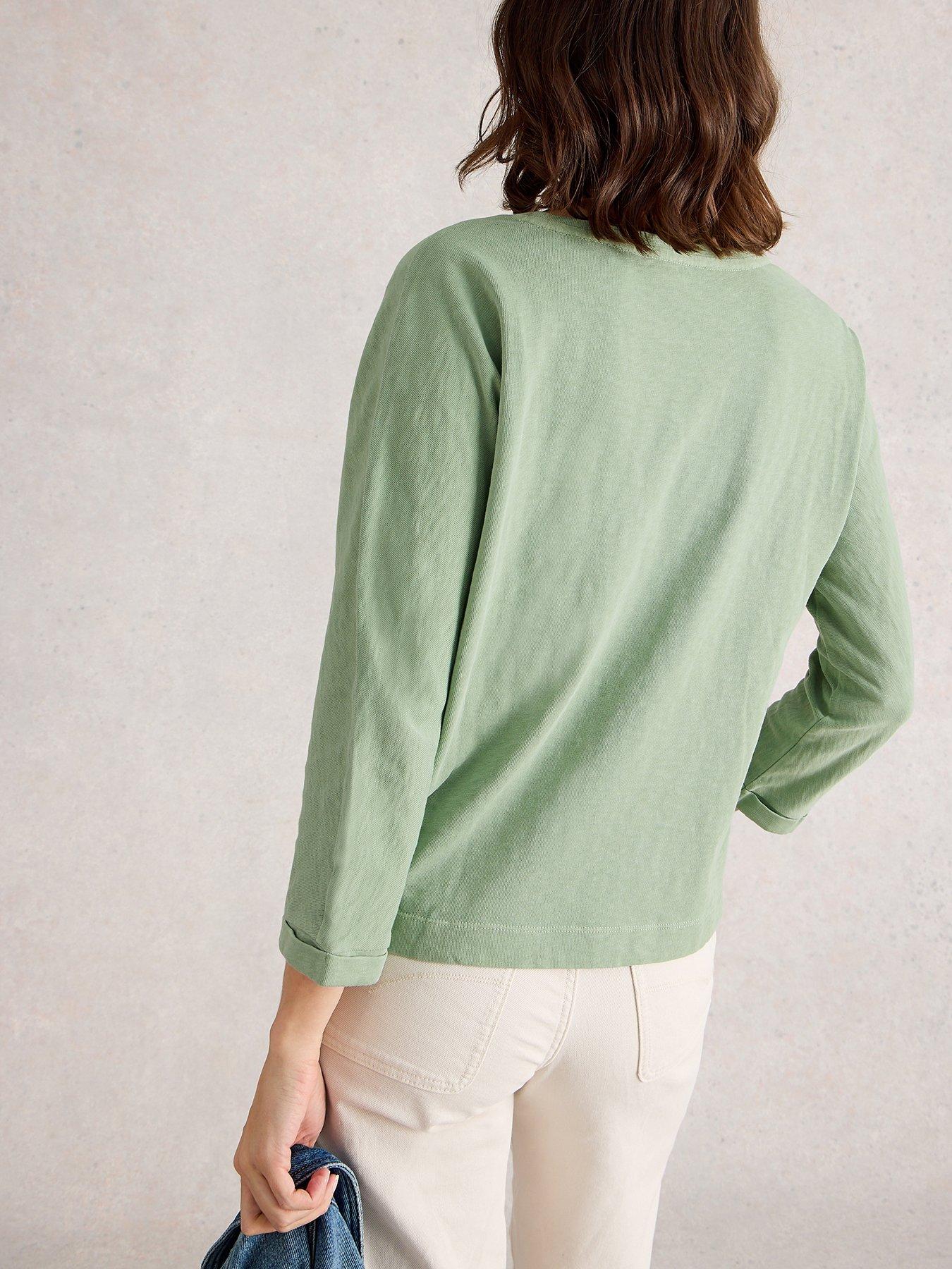 Image 2 of 6 of White Stuff Demi Dolman Top - Green