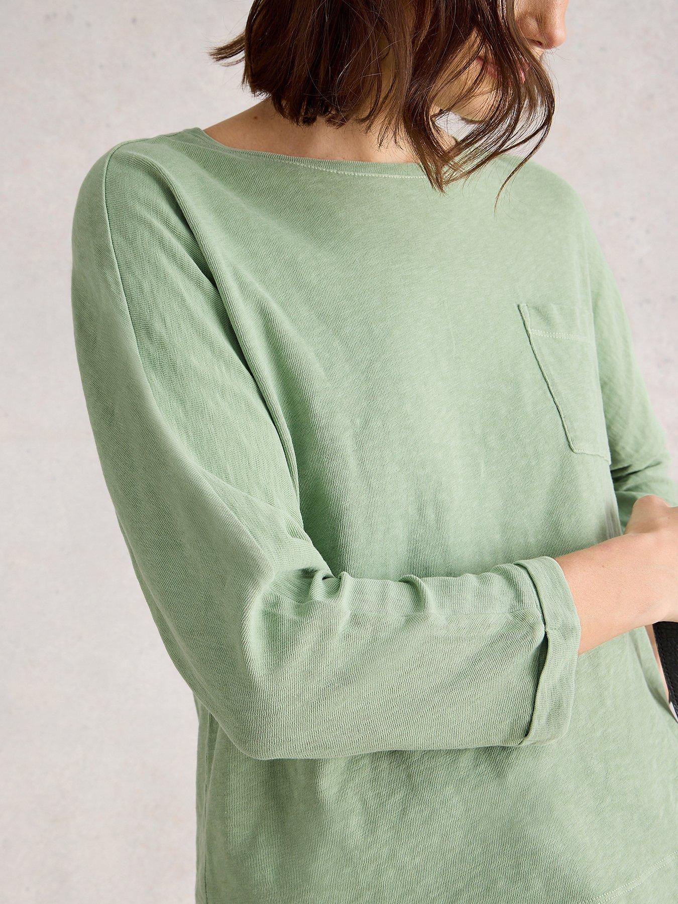 Image 4 of 6 of White Stuff Demi Dolman Top - Green