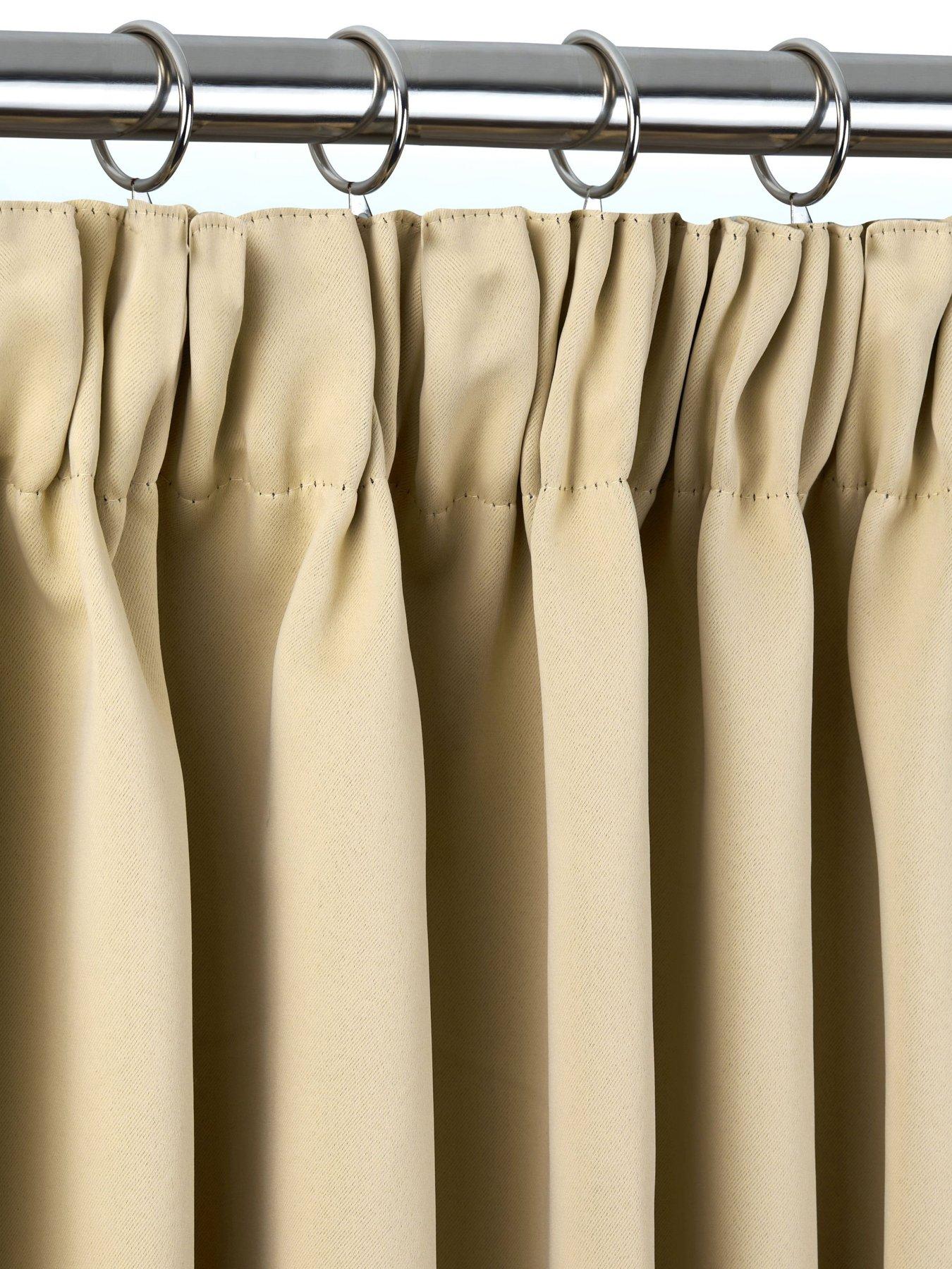 Image 2 of 7 of Very Home Woven Blackout Pleat Curtains 66x54