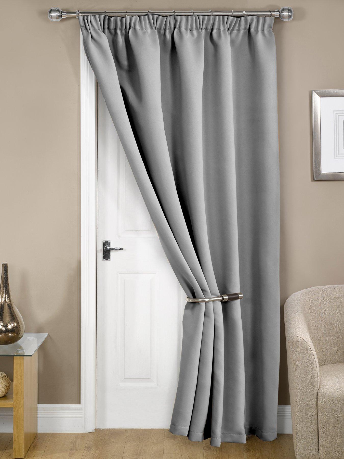 Very Home Woven Blackout Pleat Door 46x84