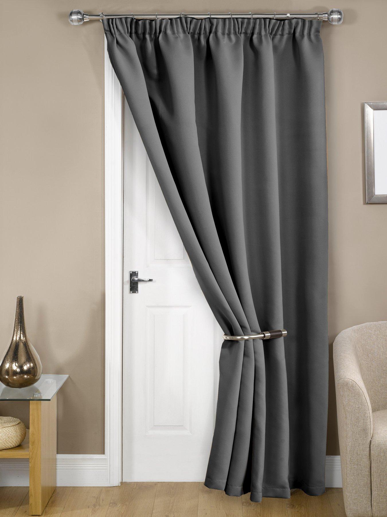The Very Collection Woven Blackout Pleat Door 46x84