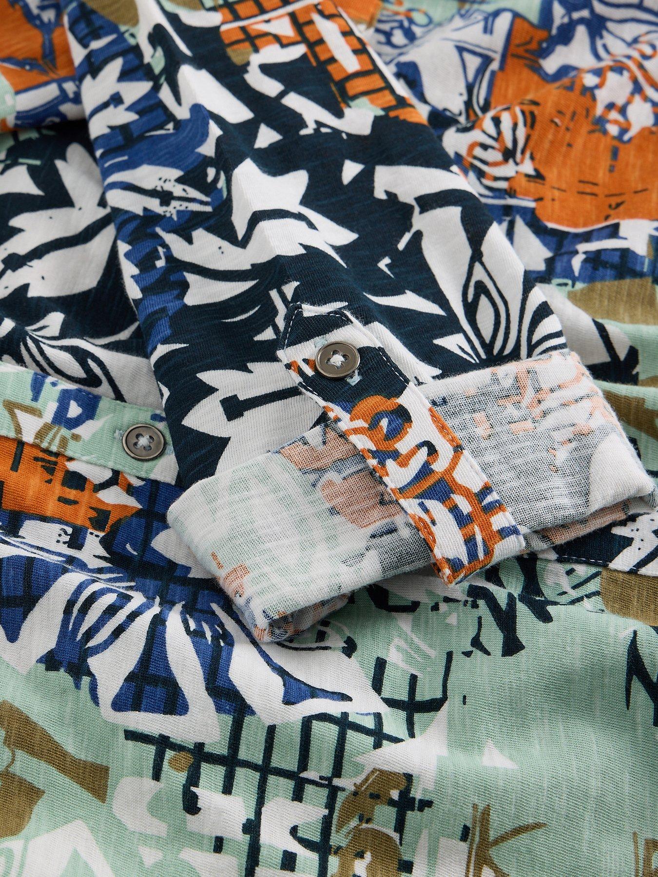 Image 6 of 6 of White Stuff Annie Jersey Shirt - Orange