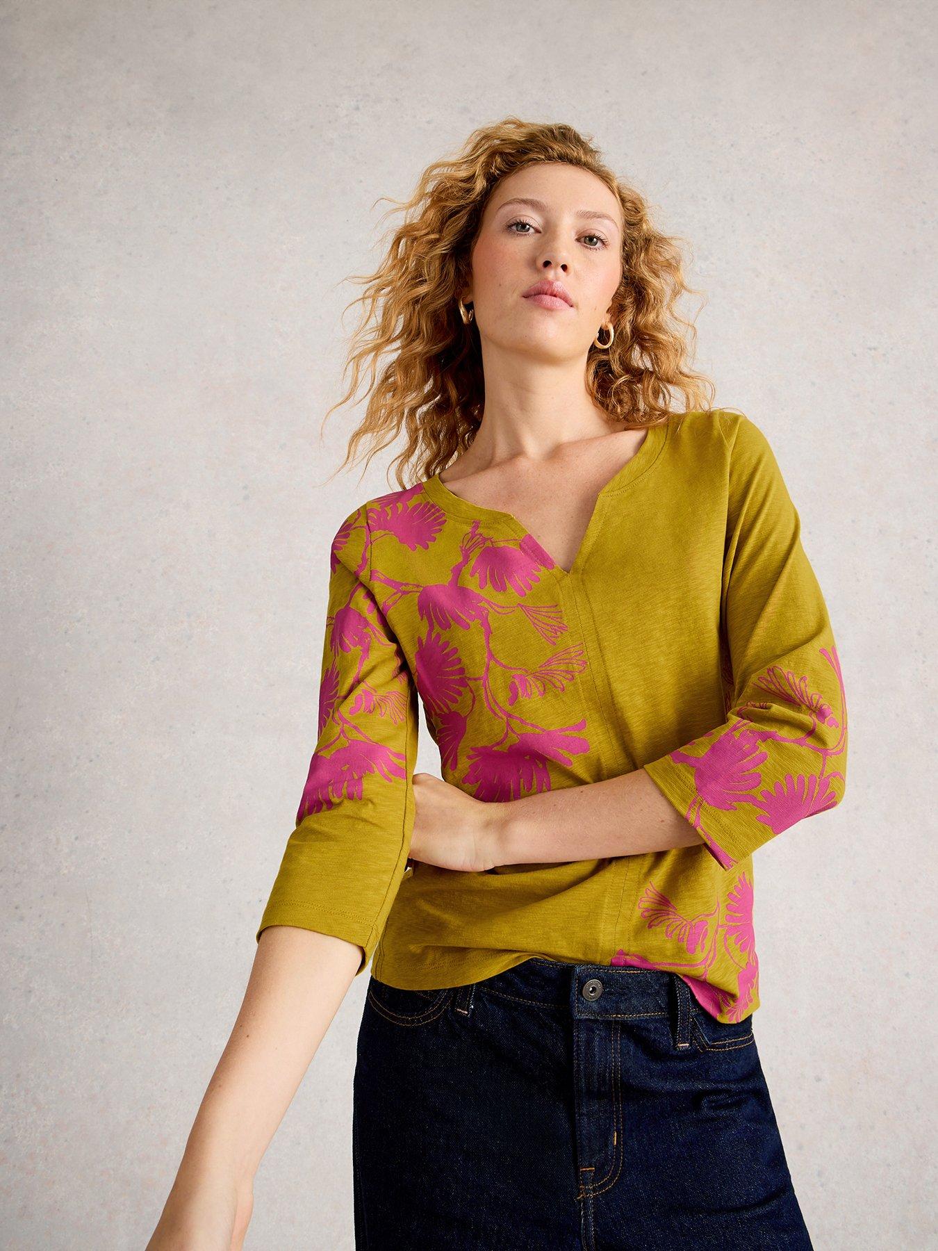 undefined Nelly Long Sleeve T-Shirt - Yellow
