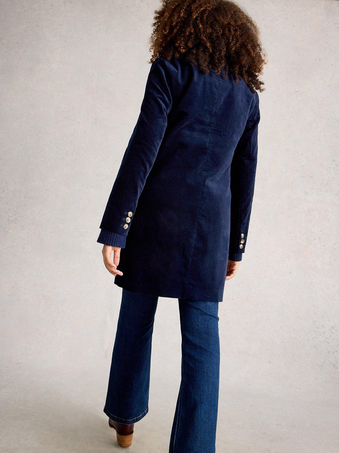  image of white-stuff-karla-velvet-coat-navy