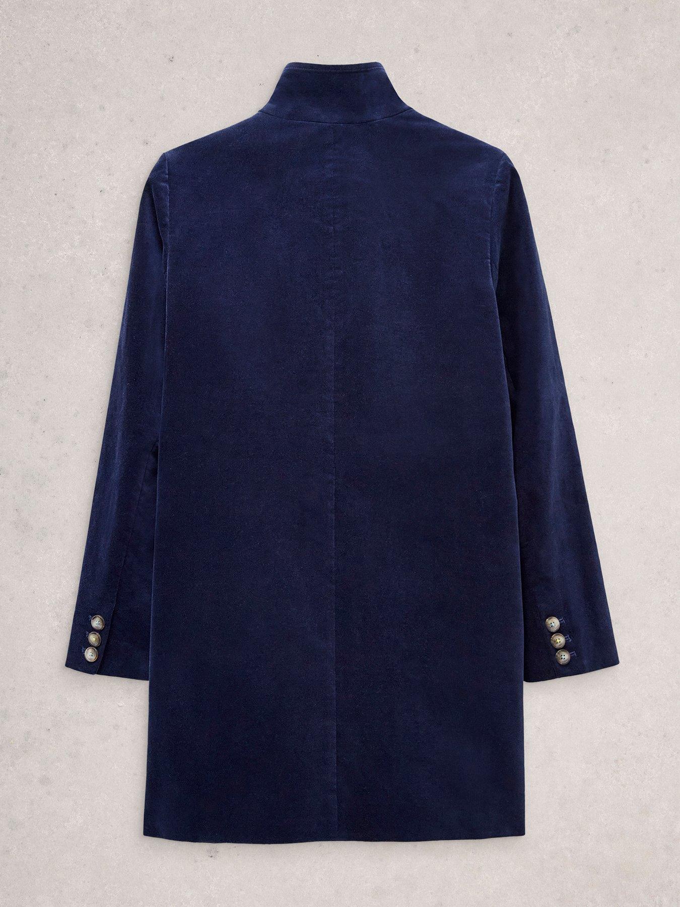  image of white-stuff-karla-velvet-coat-navy