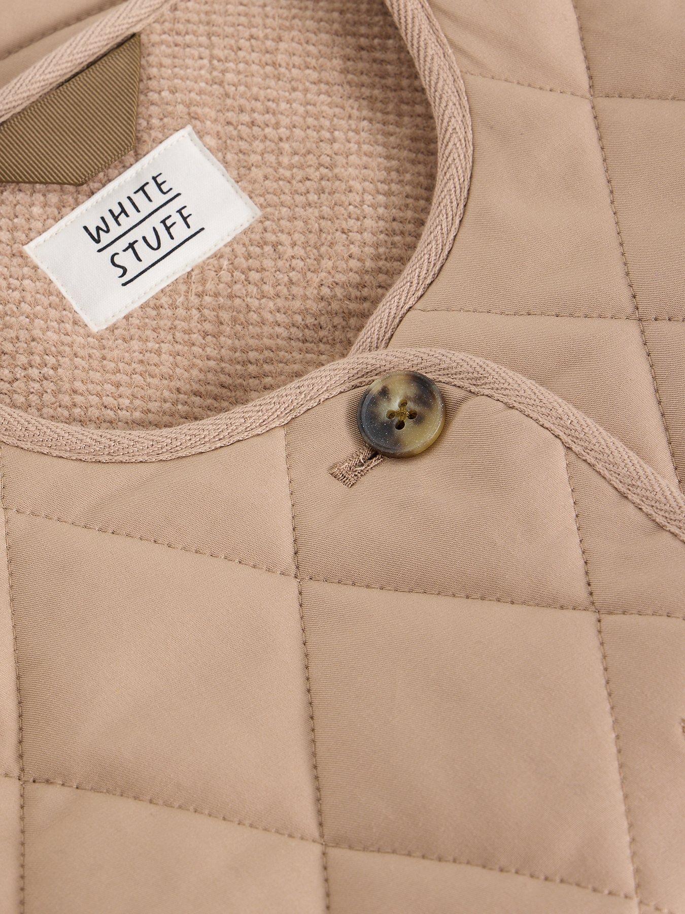 Image 6 of 6 of White Stuff Emily Quilted Gilet - Beige