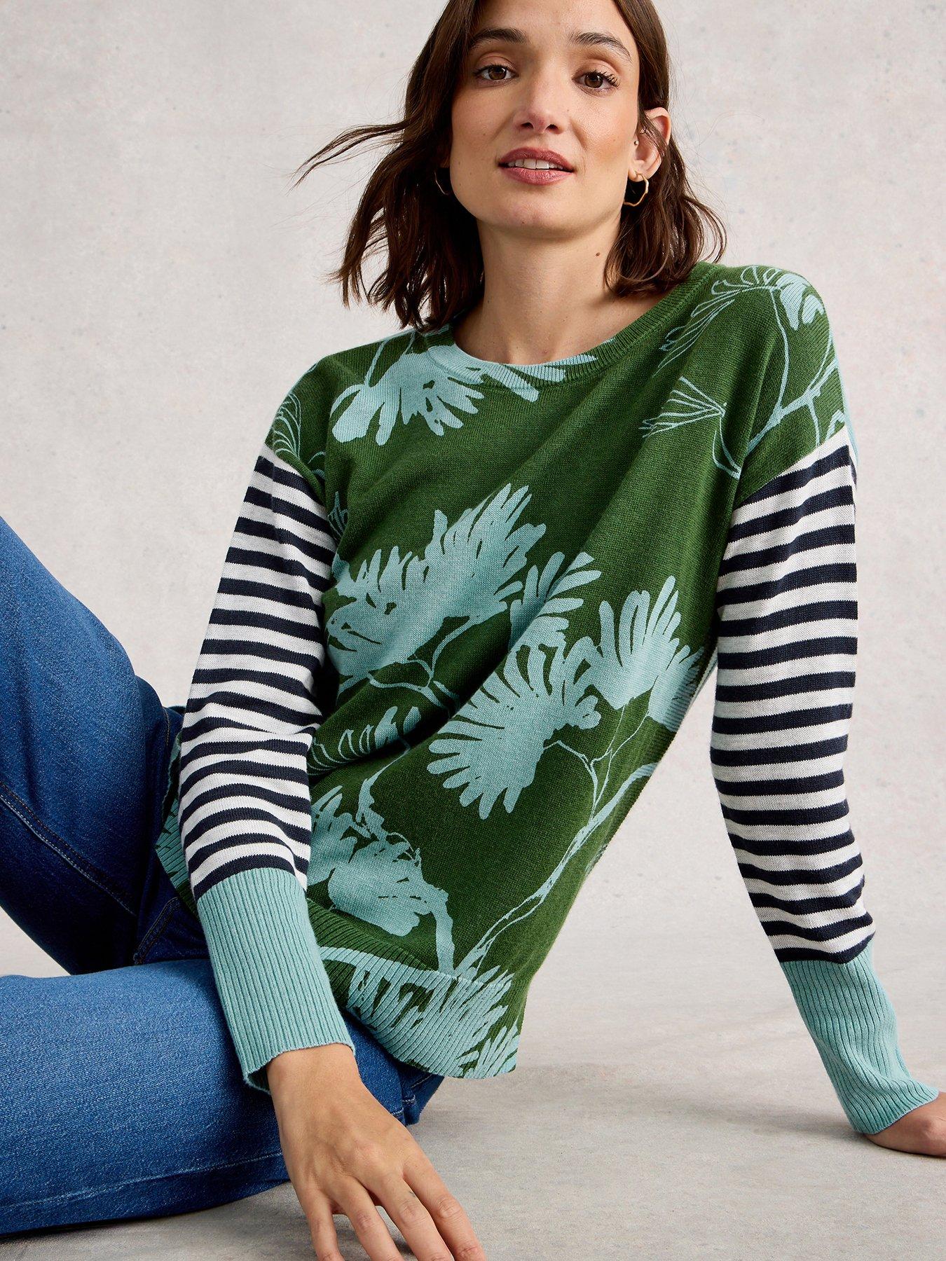 white-stuff-olive-print-jumper-green