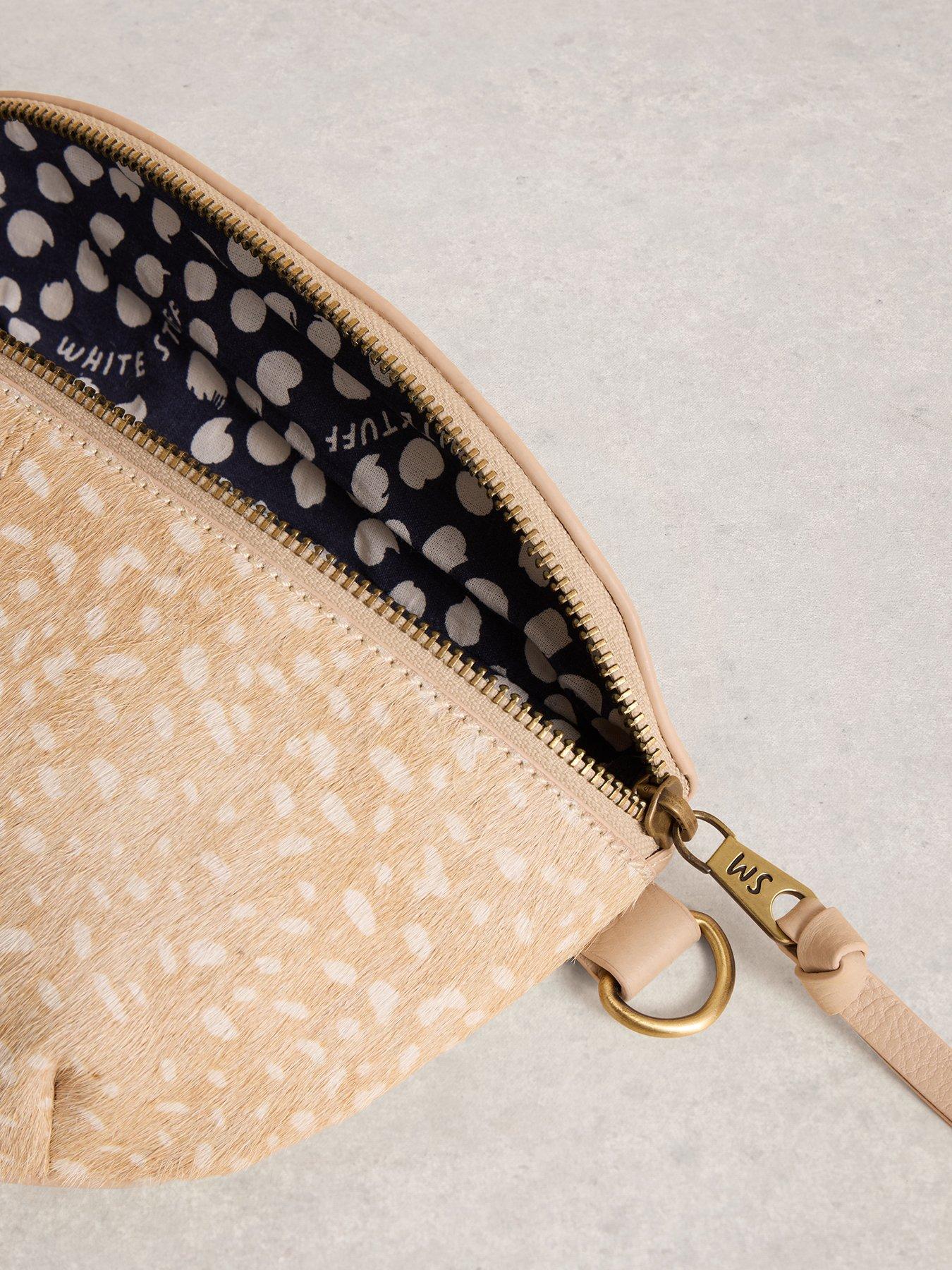 Image 3 of 4 of White Stuff Mini Sebby Leather Sling Bag - Beige