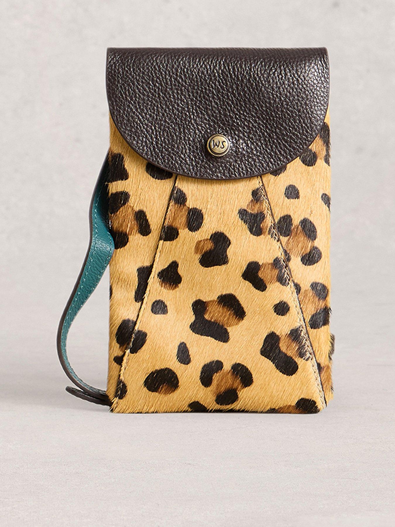 undefined Coco Leather Phone Bag - Brown