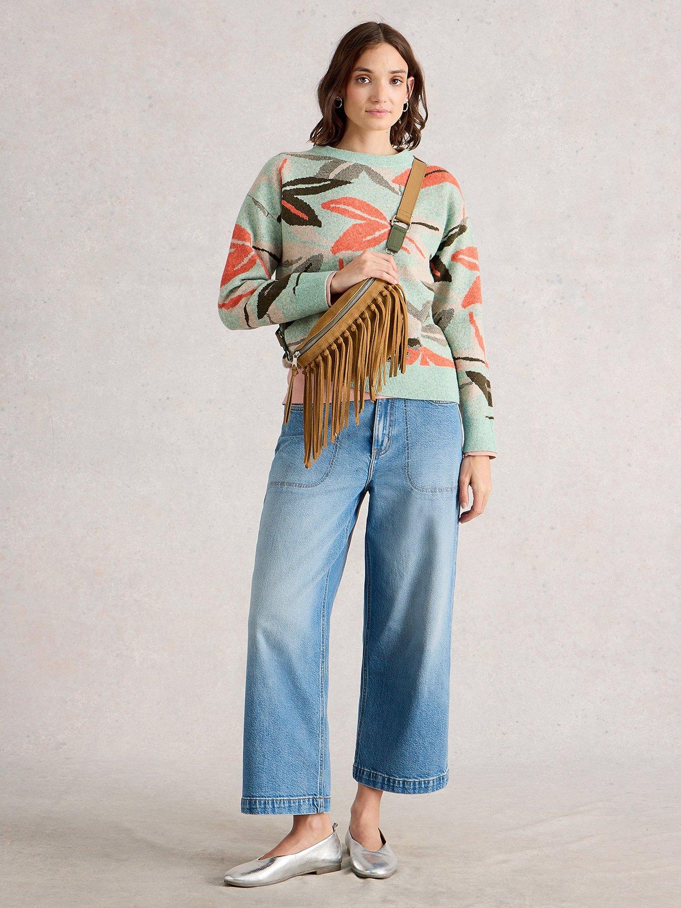 Image 3 of 6 of White Stuff Petal Jumper - Green