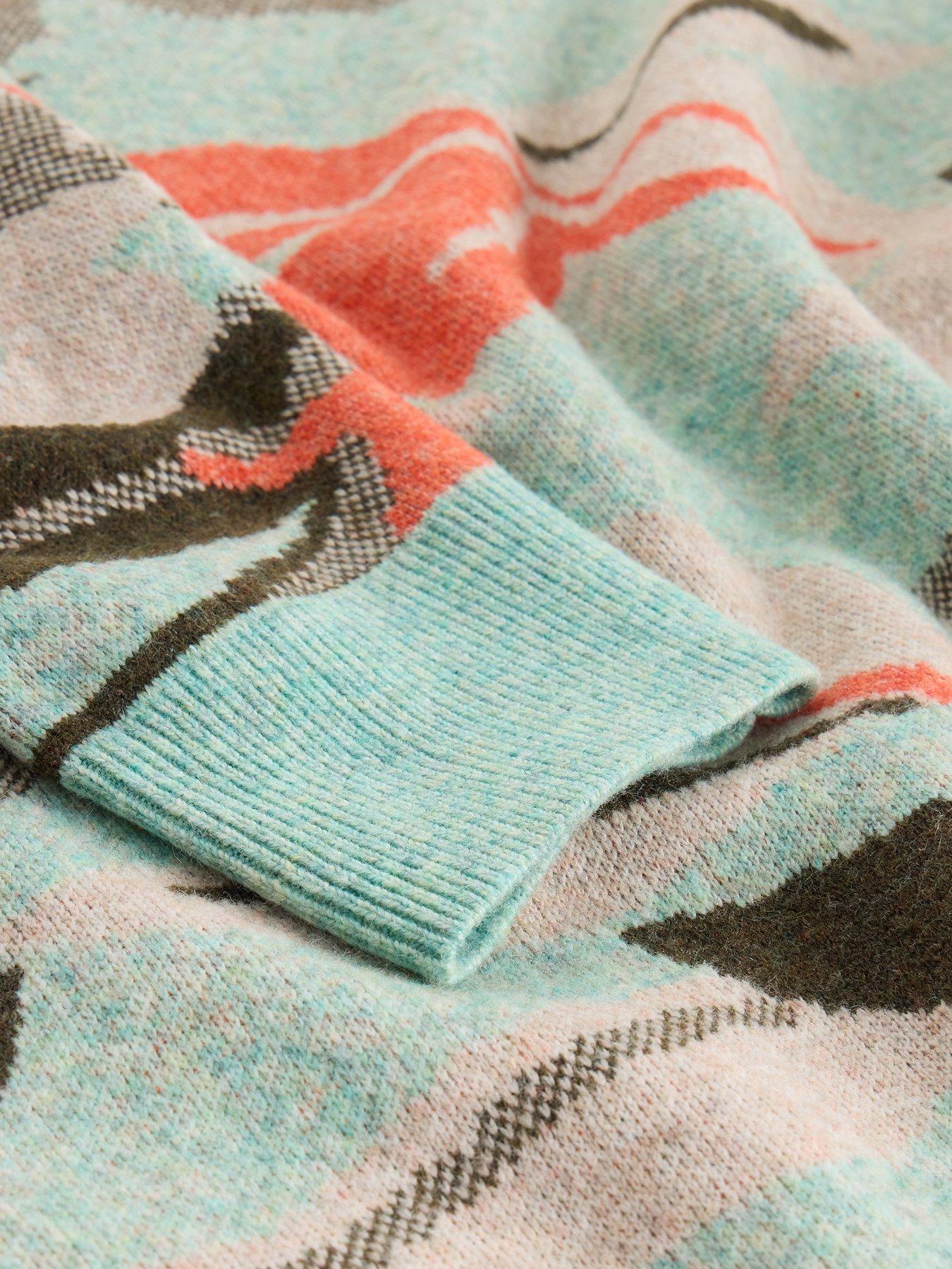 Image 6 of 6 of White Stuff Petal Jumper - Green