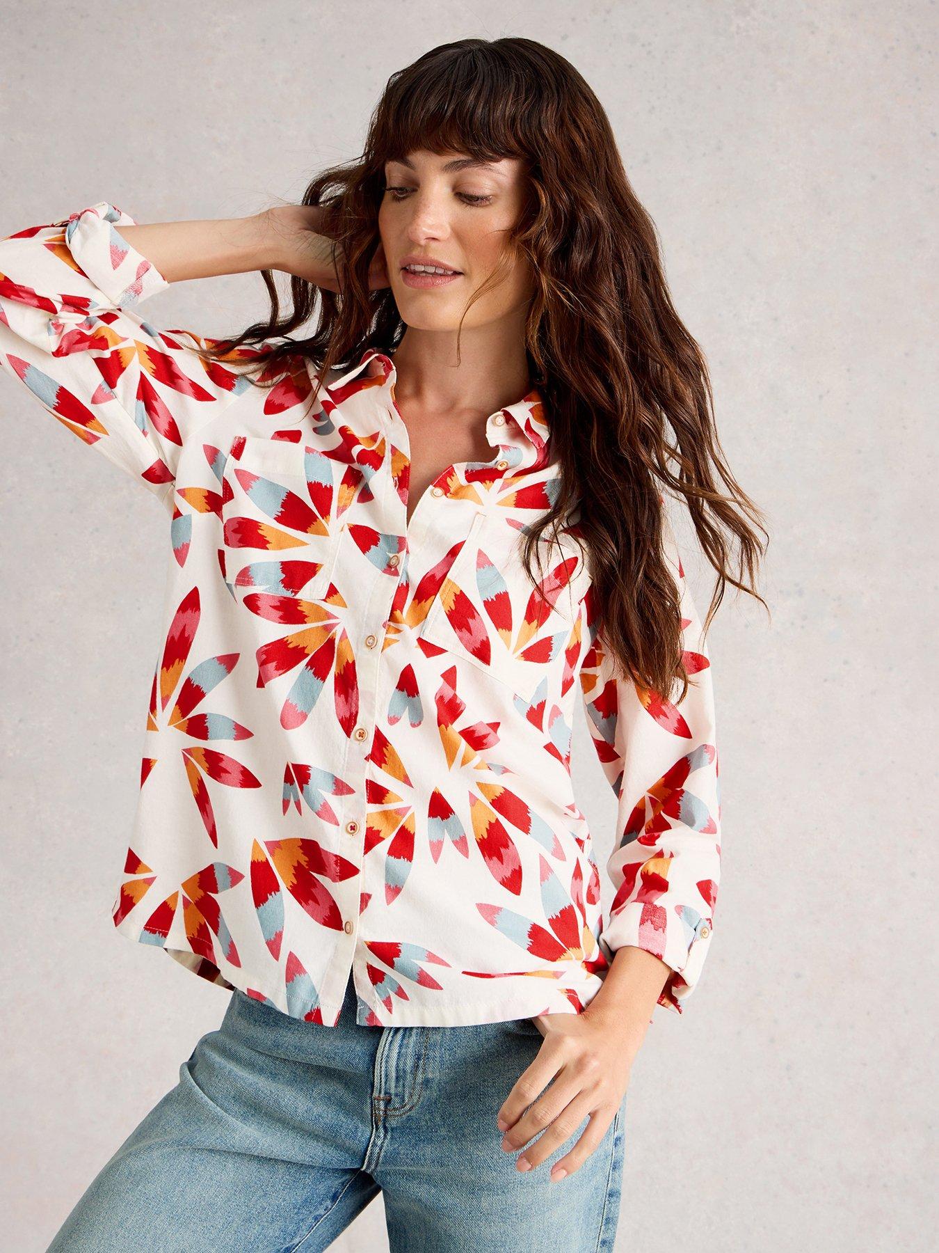 undefined Sophie Cotton Shirt - White